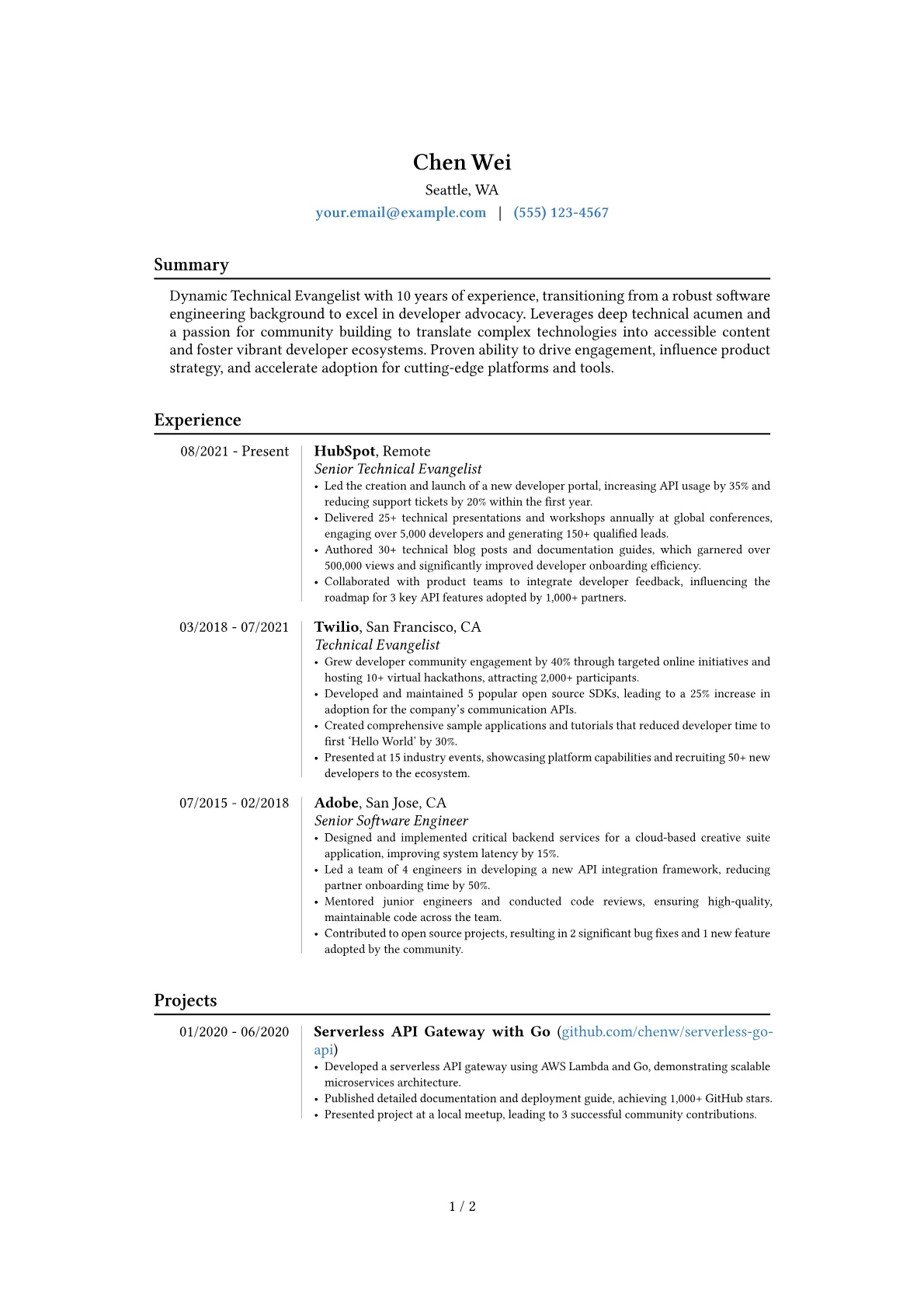 Career changer version - Page 1