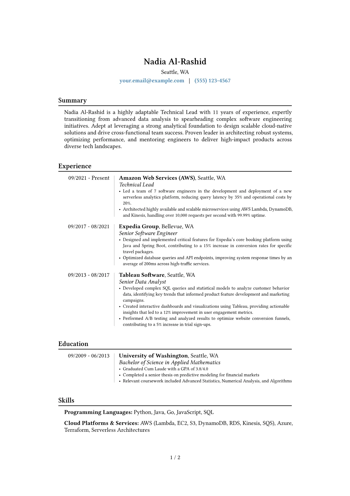Career changer version - Page 1