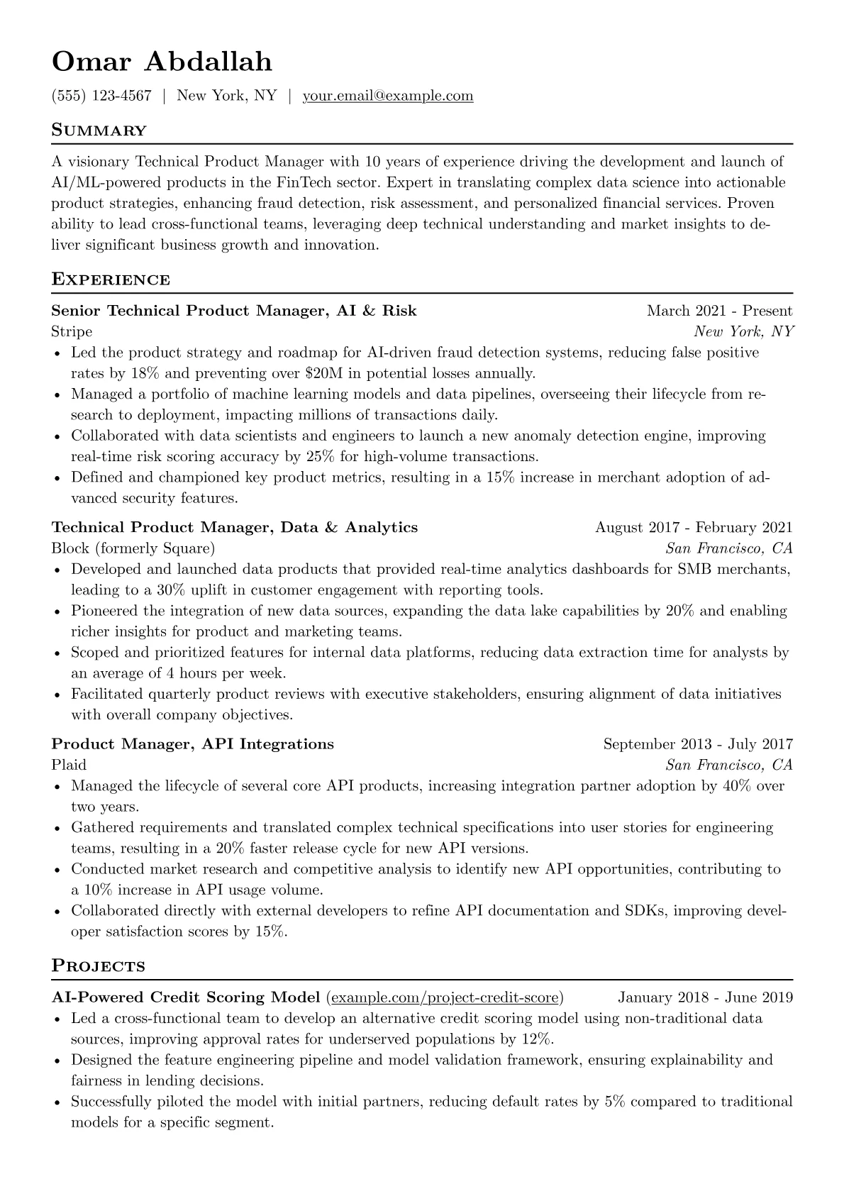 Technical Product version - Page 1