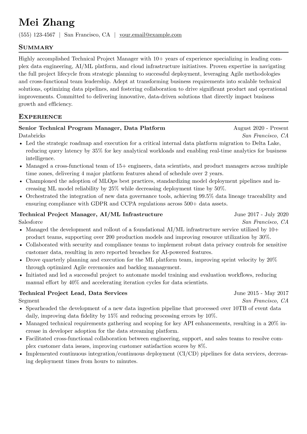 Technical Project version - Page 1