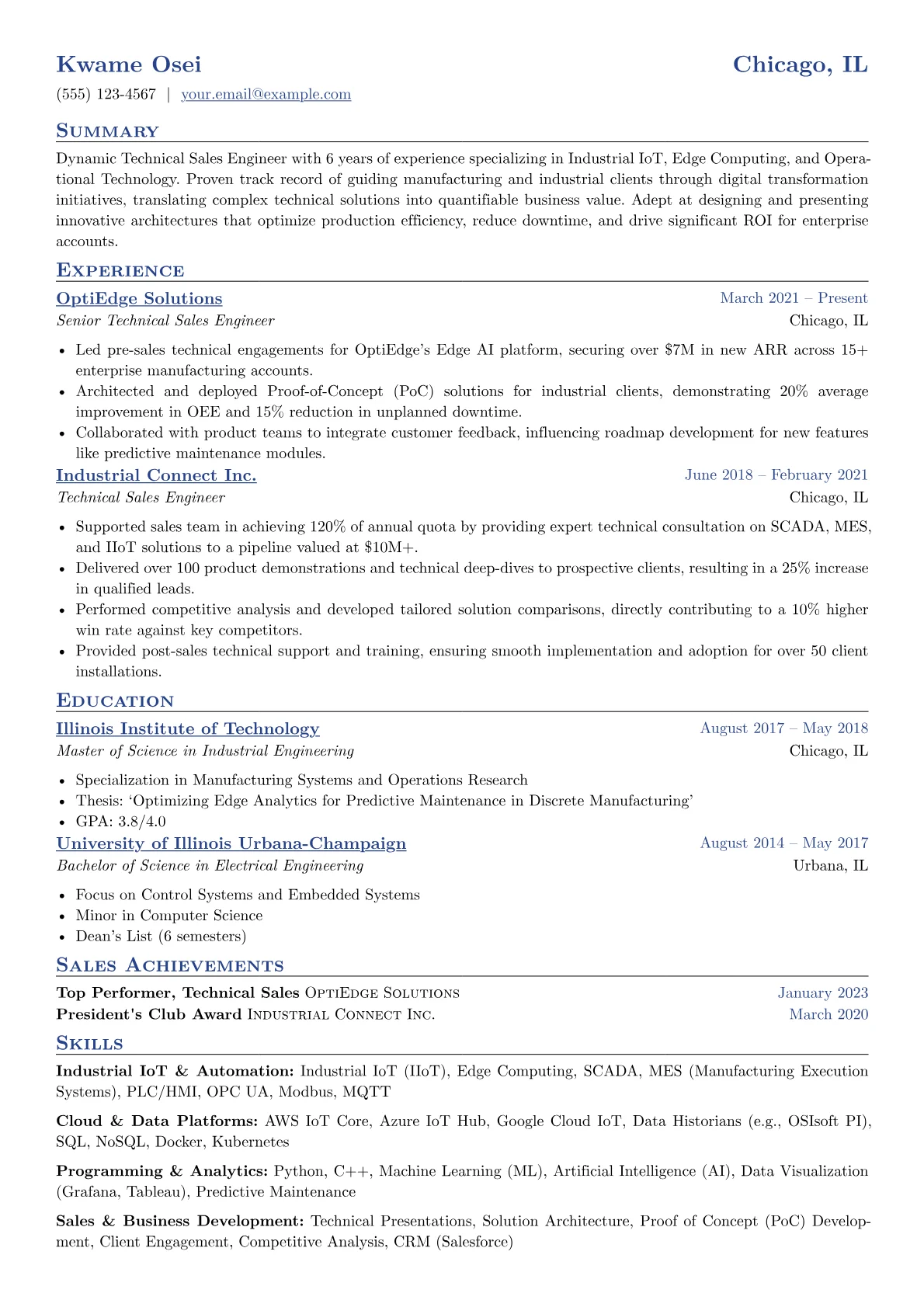 Technical Sales version - Page 1