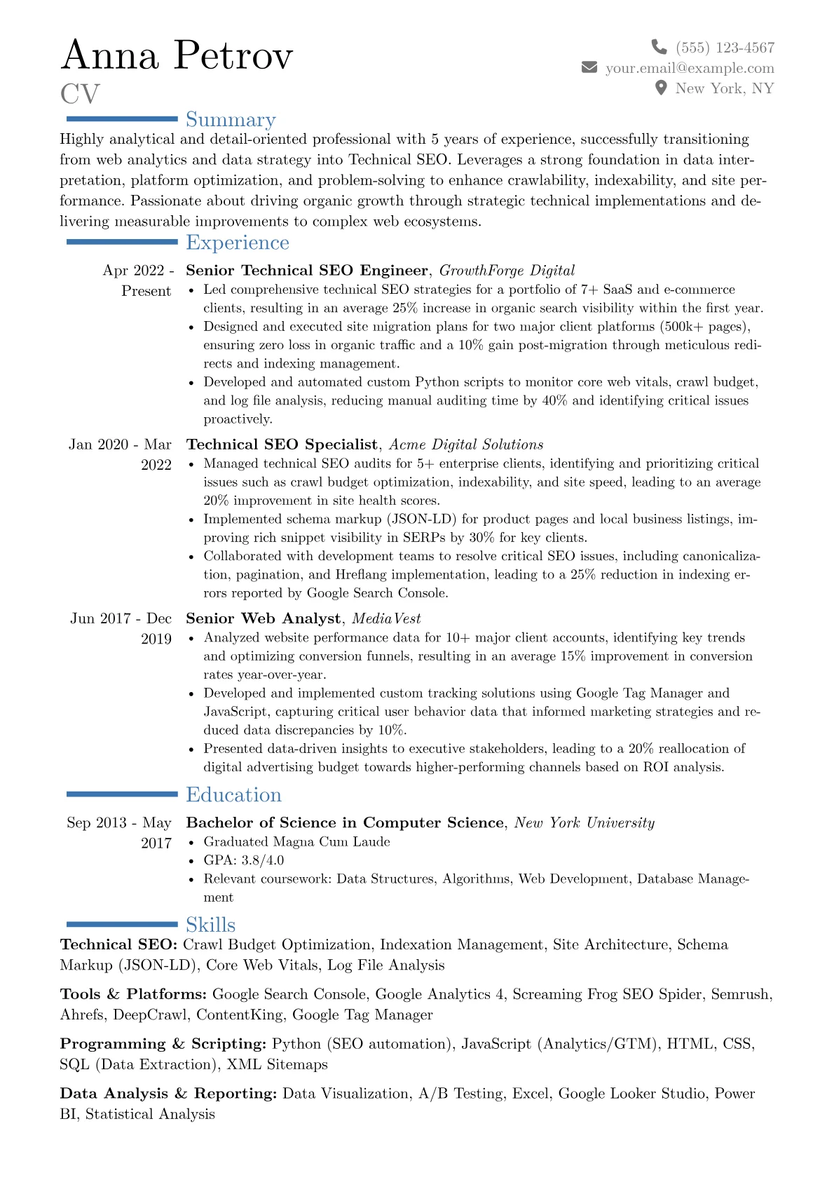 Career changer version - Page 1