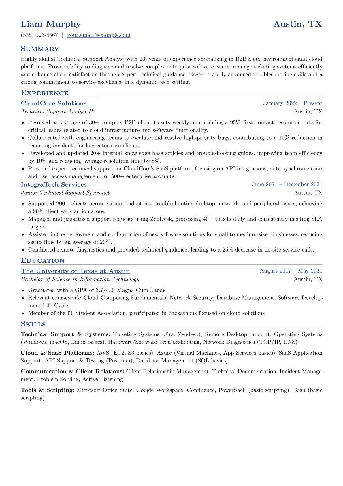 B2B SaaS Cloud Focus version - Page 1