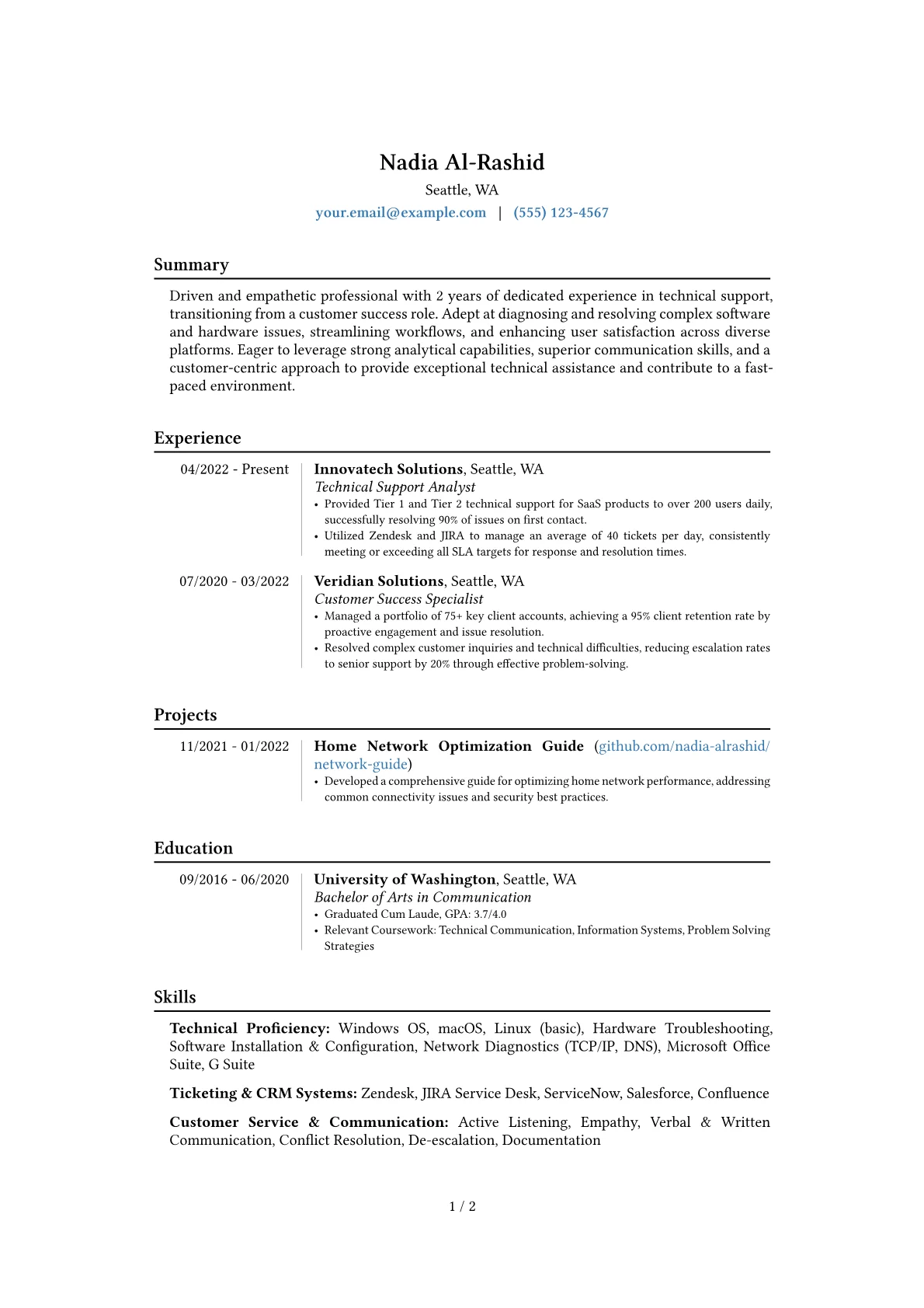 Career changer version - Page 1