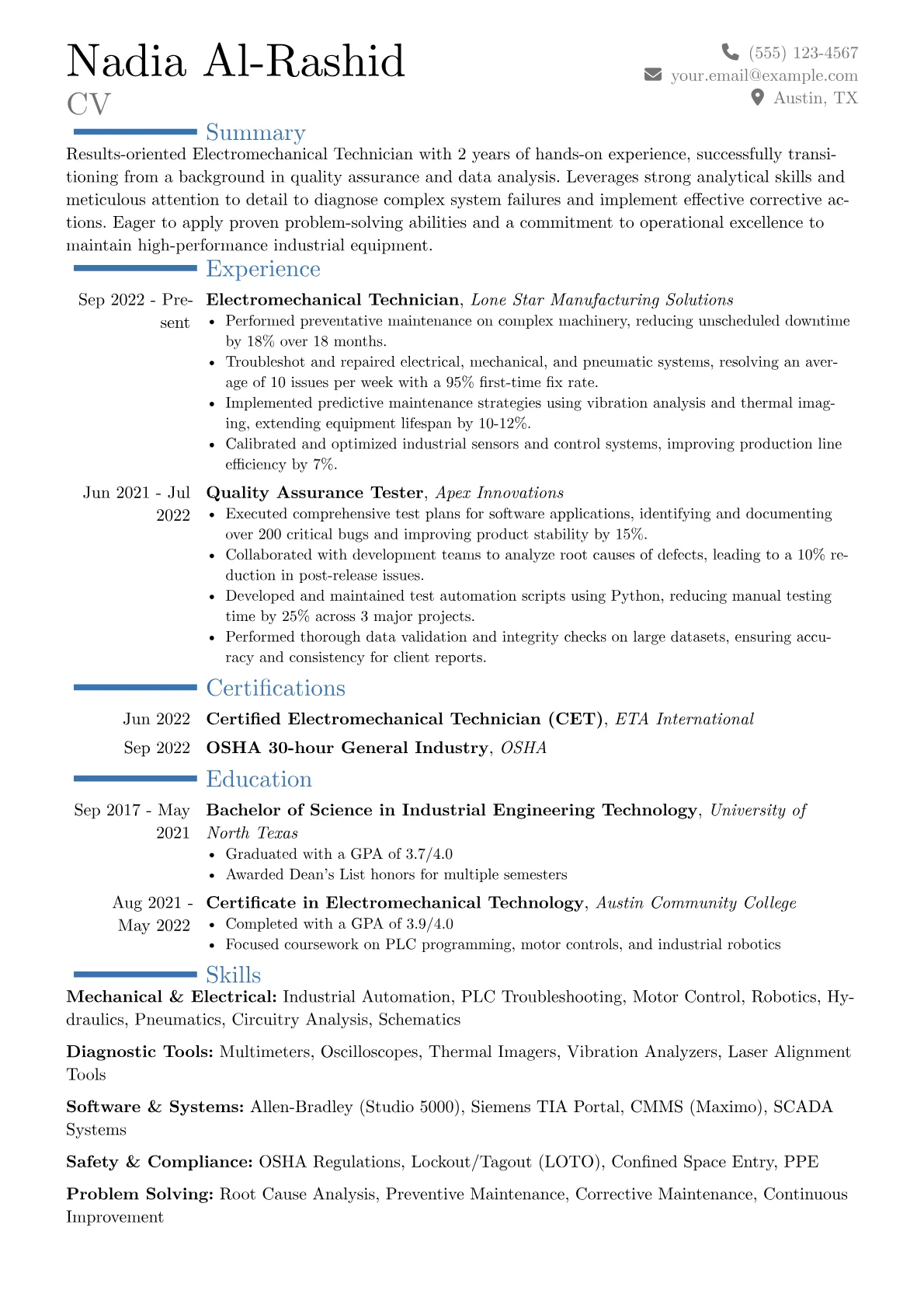 Career changer version - Page 1