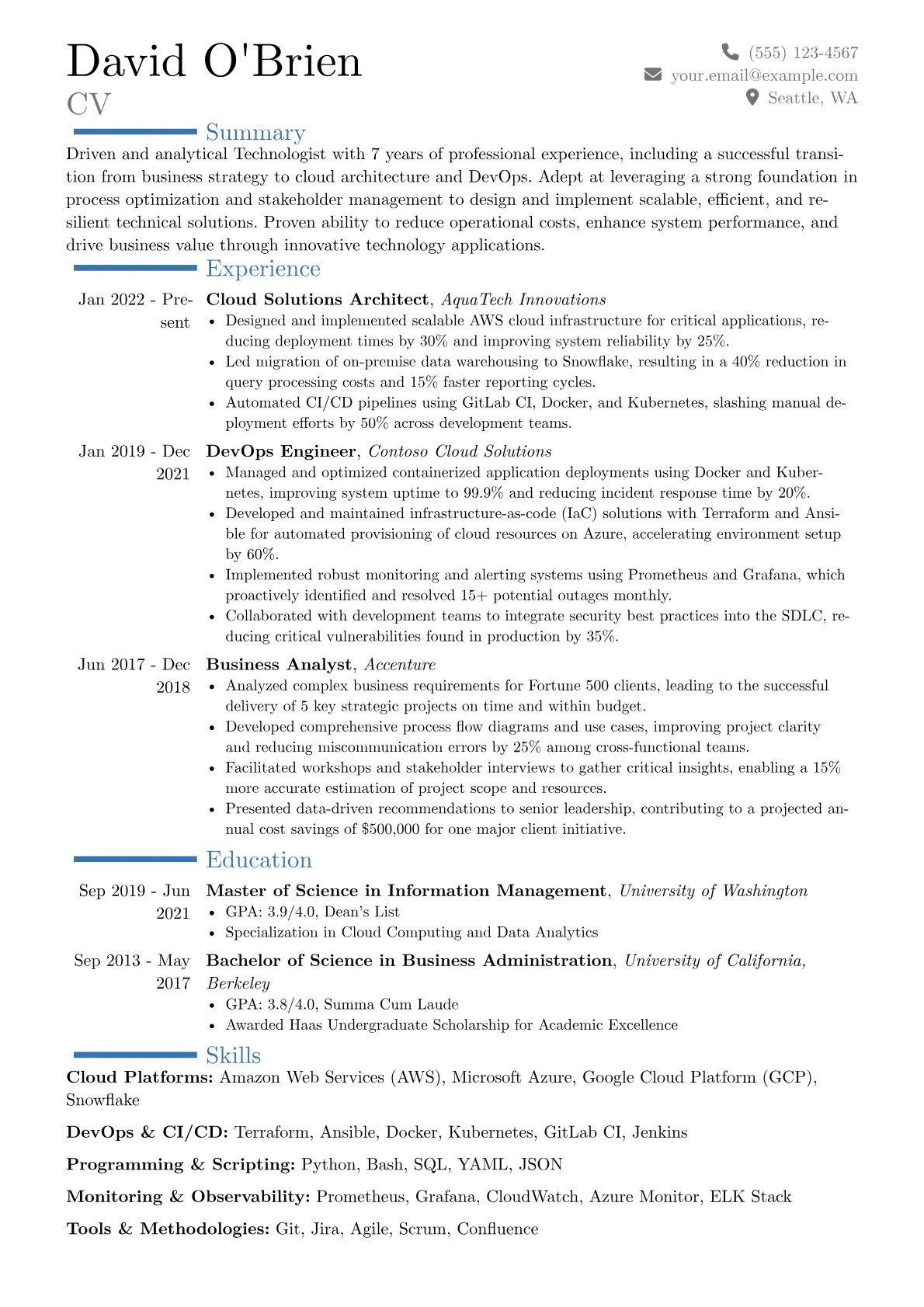 Career changer version - Page 1