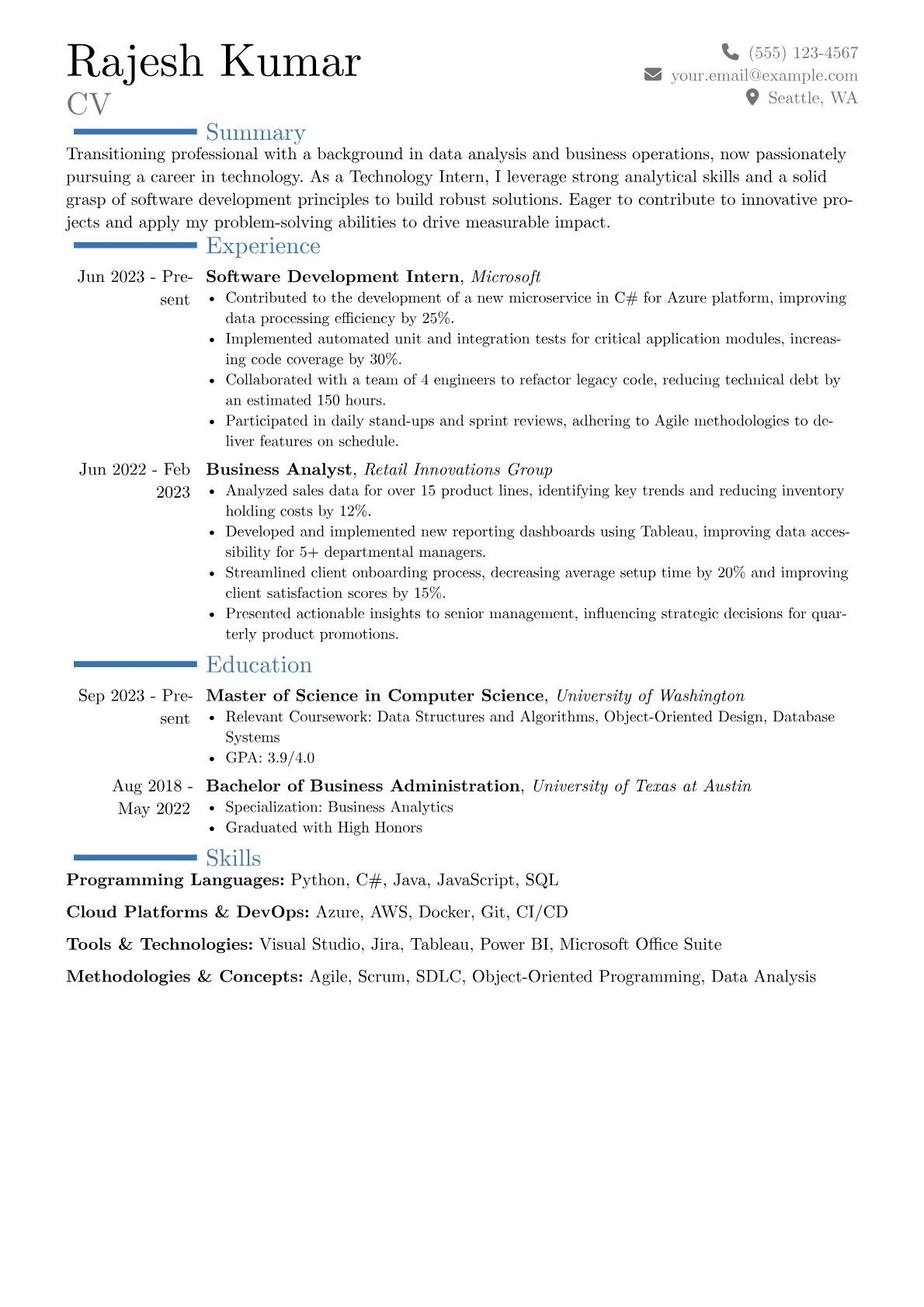 Career changer version - Page 1
