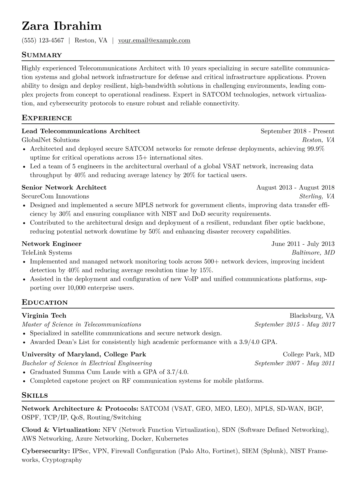 Telecommunications version - Page 1