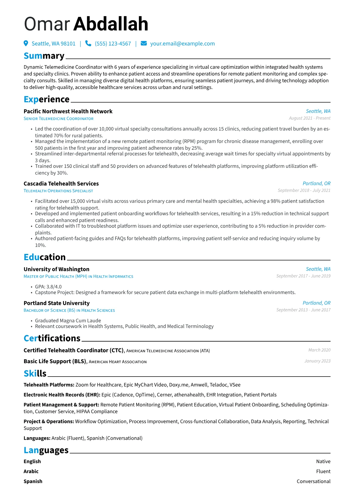 Telemedicine version - Page 1