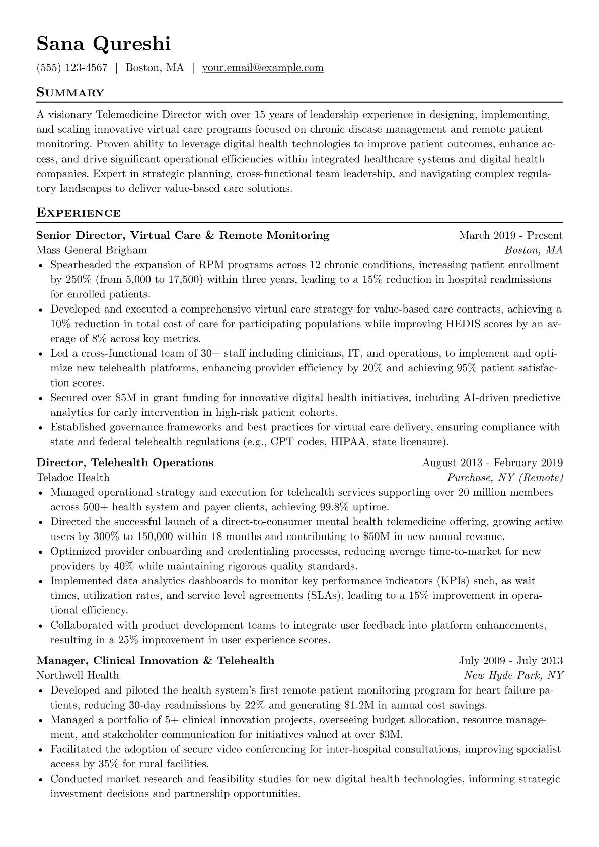 Telemedicine Director version - Page 1