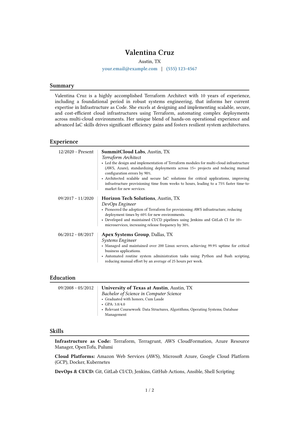 Career changer version - Page 1