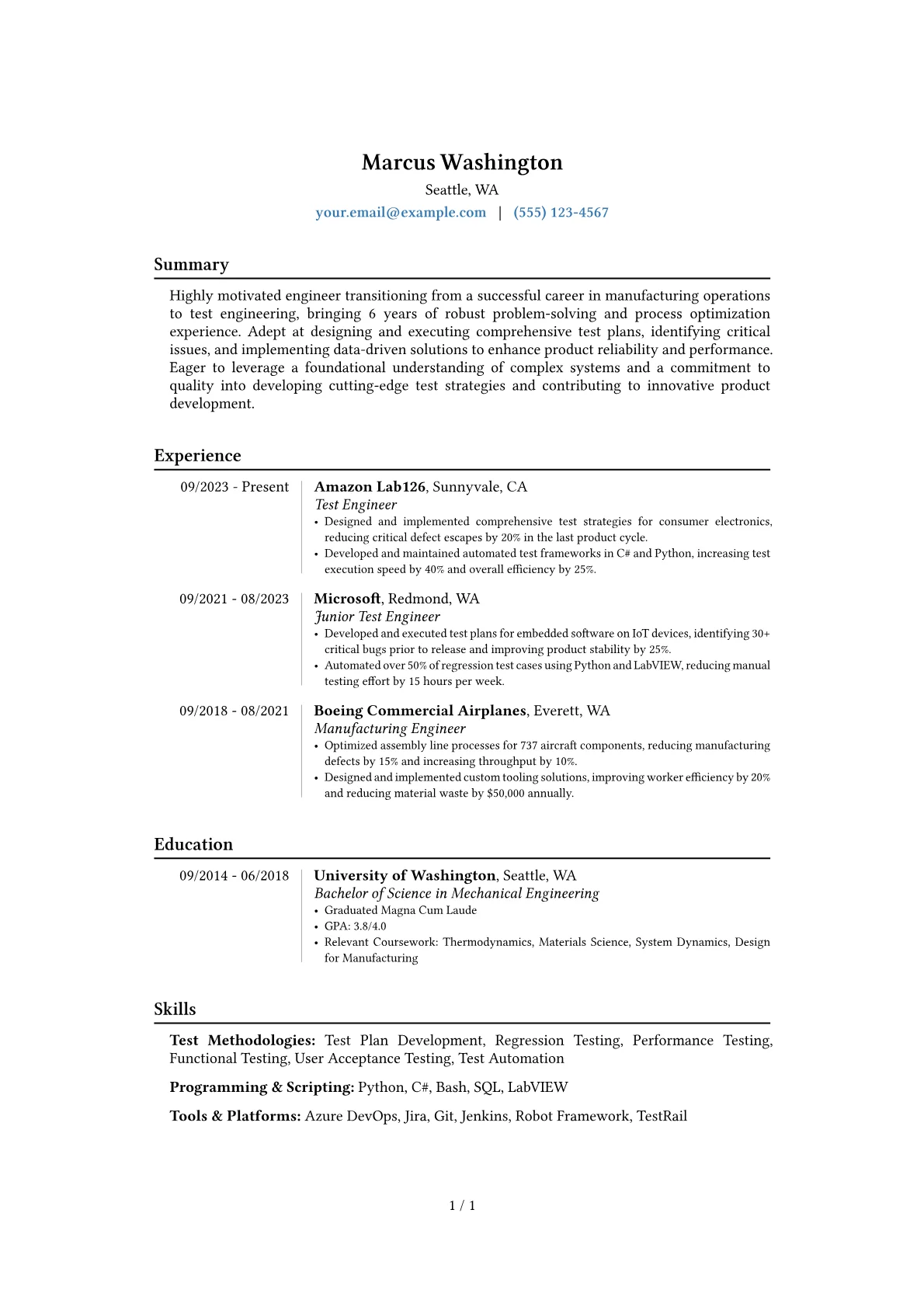 Career changer version - Page 1