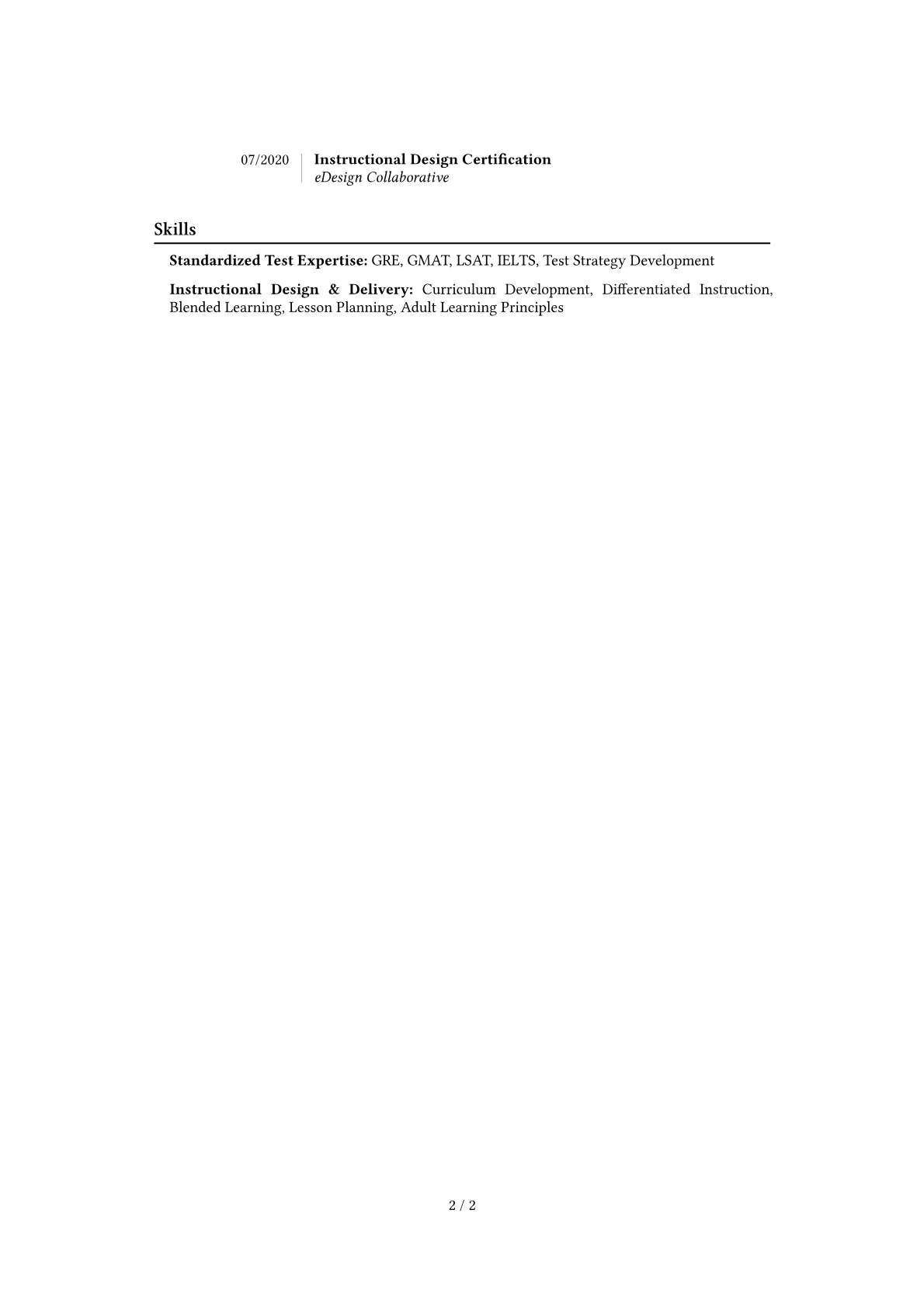 Career changer version - Page 2