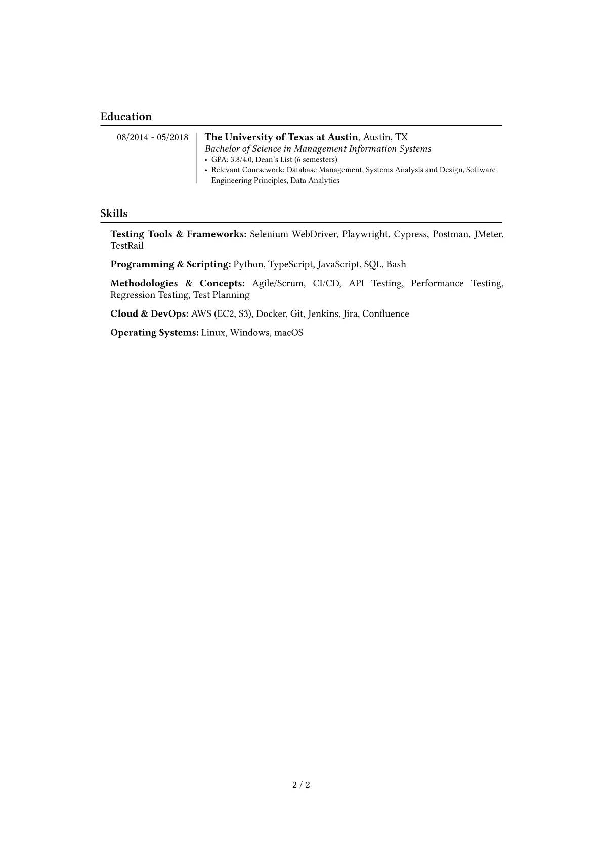 Career changer version - Page 2