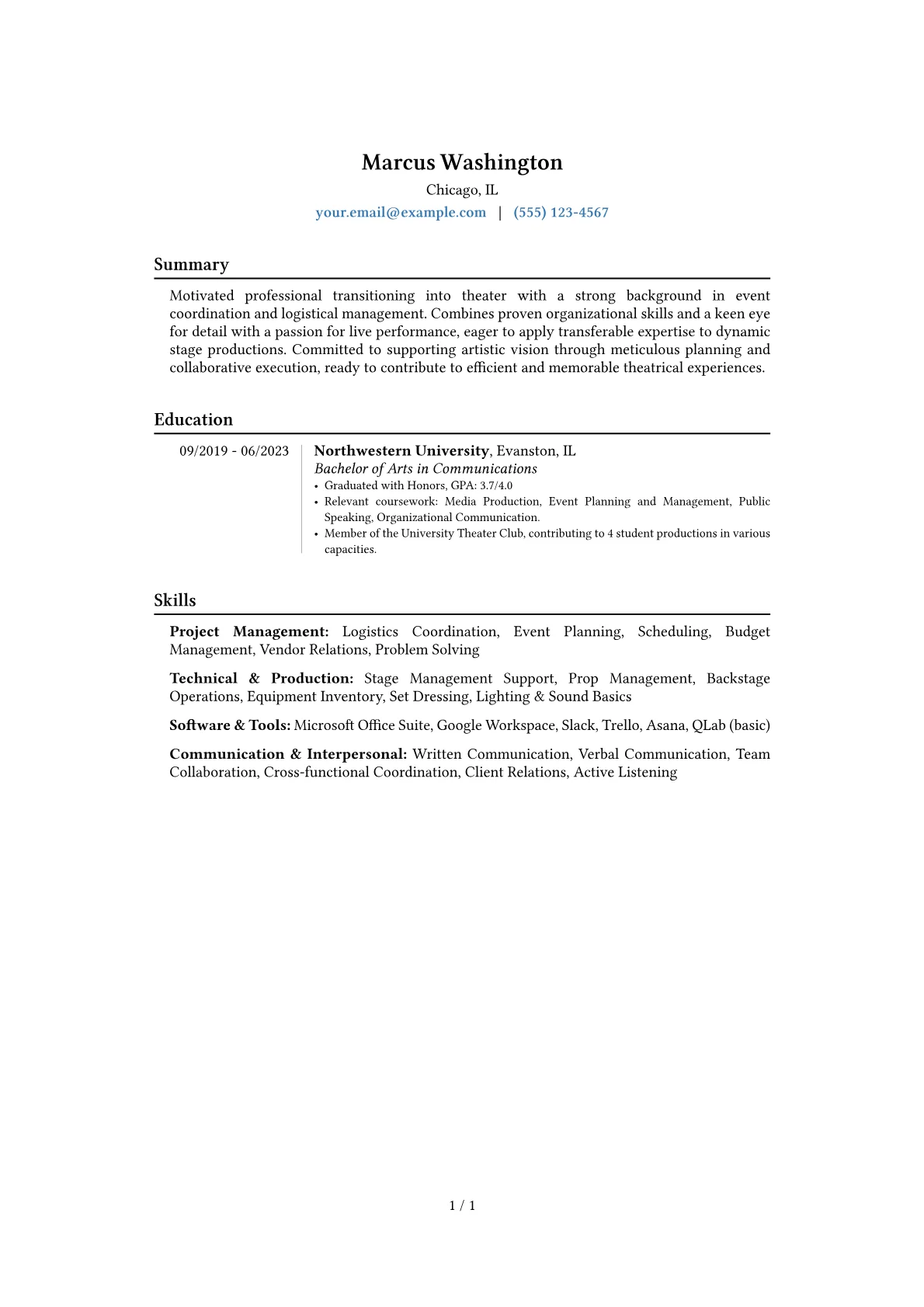 Career changer version - Page 1
