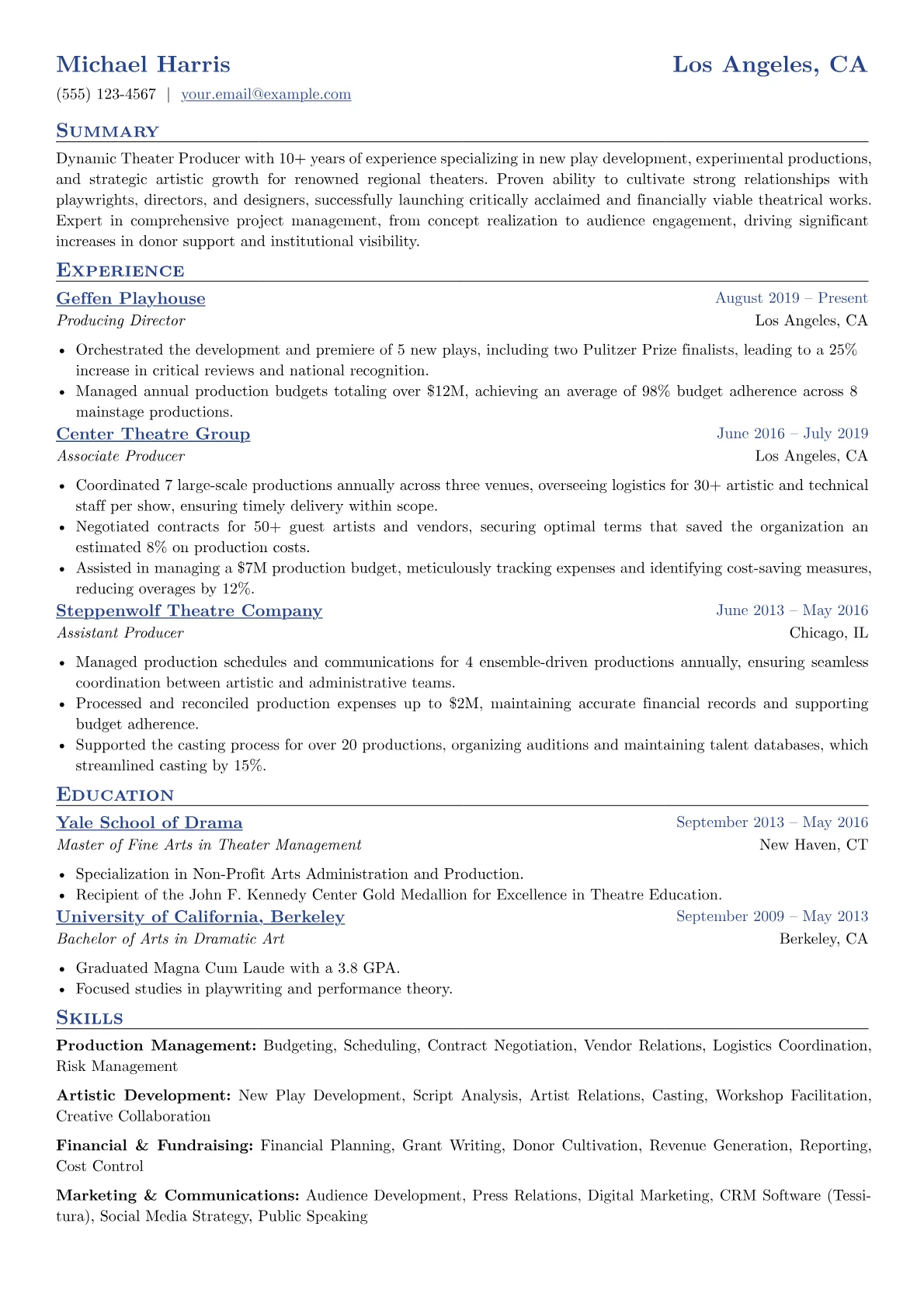 Production Management version - Page 1