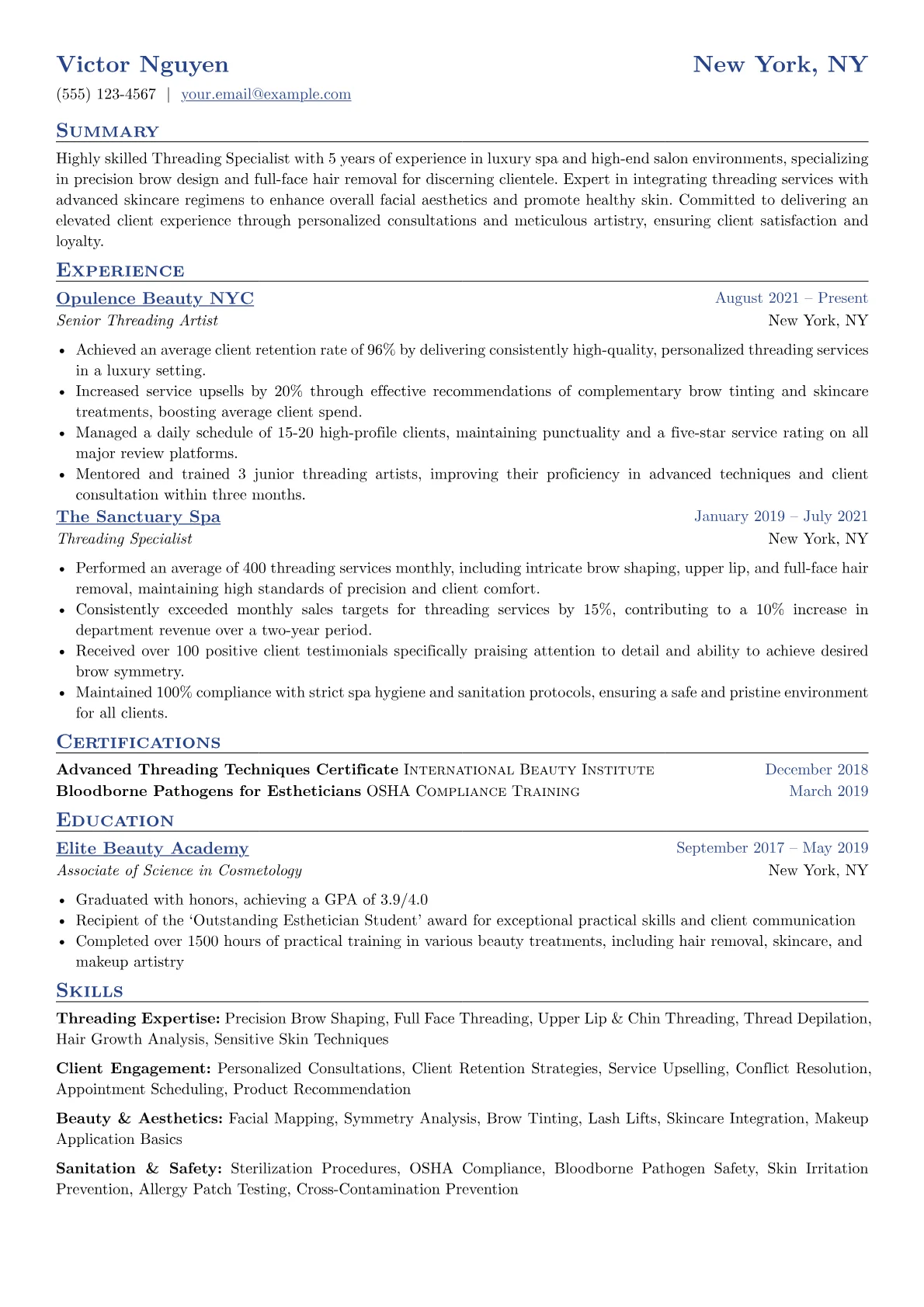 Luxury Spa Specialist version - Page 1