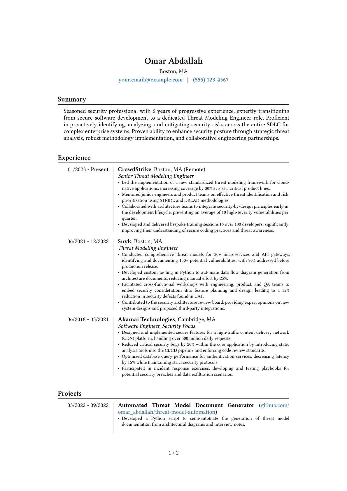 Career changer version - Page 1