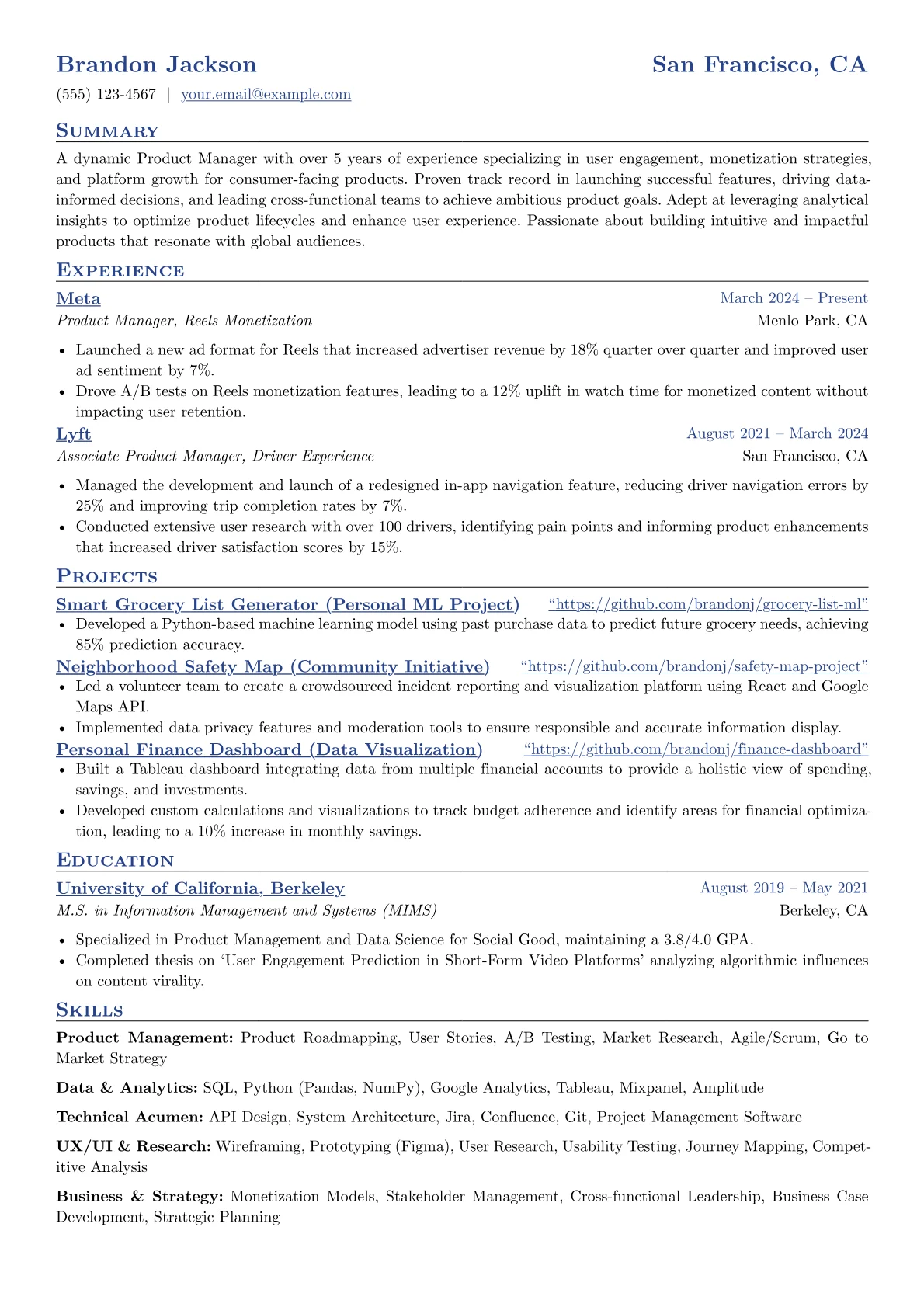 Product Manager version - Page 1