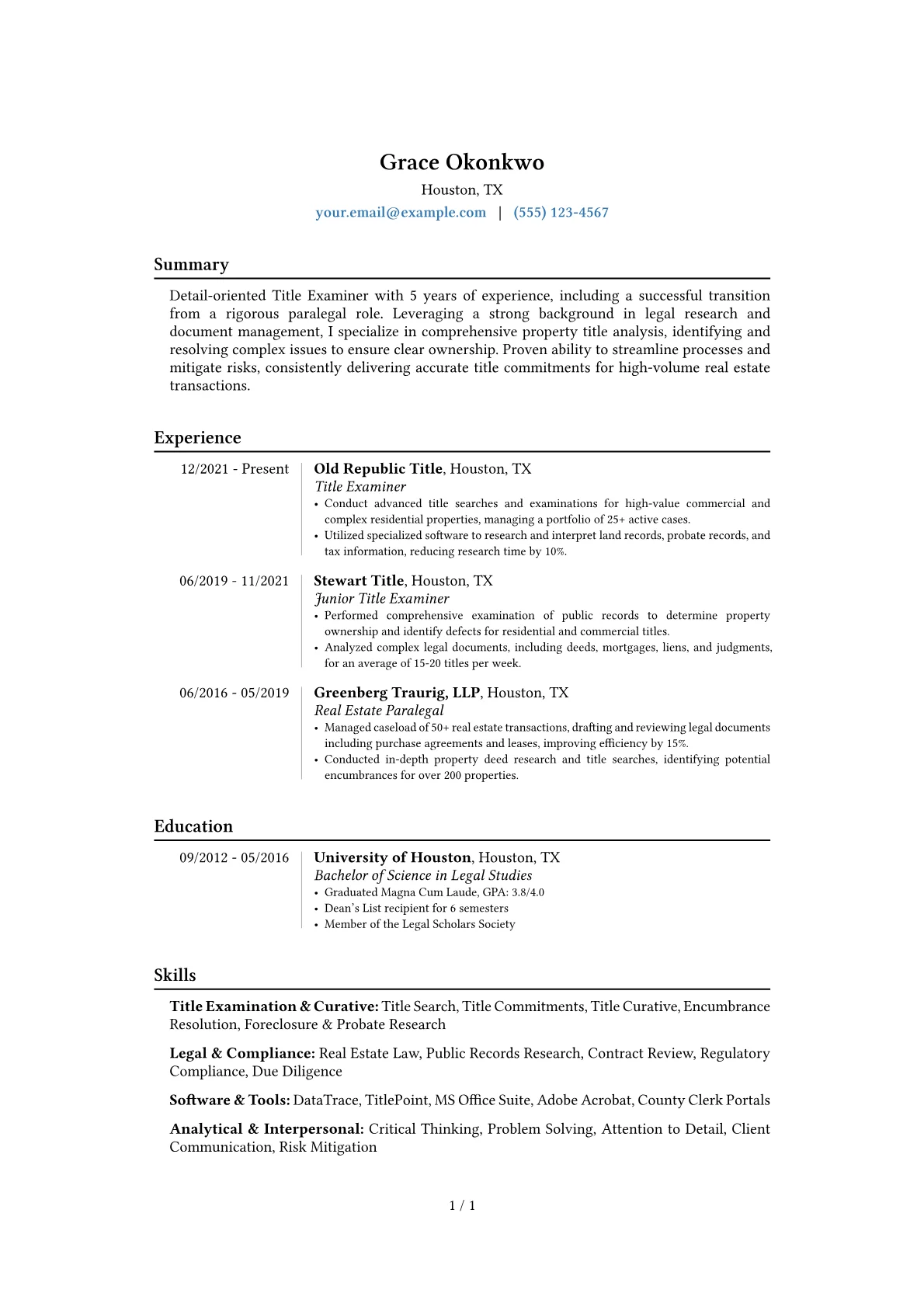 Career changer version - Page 1