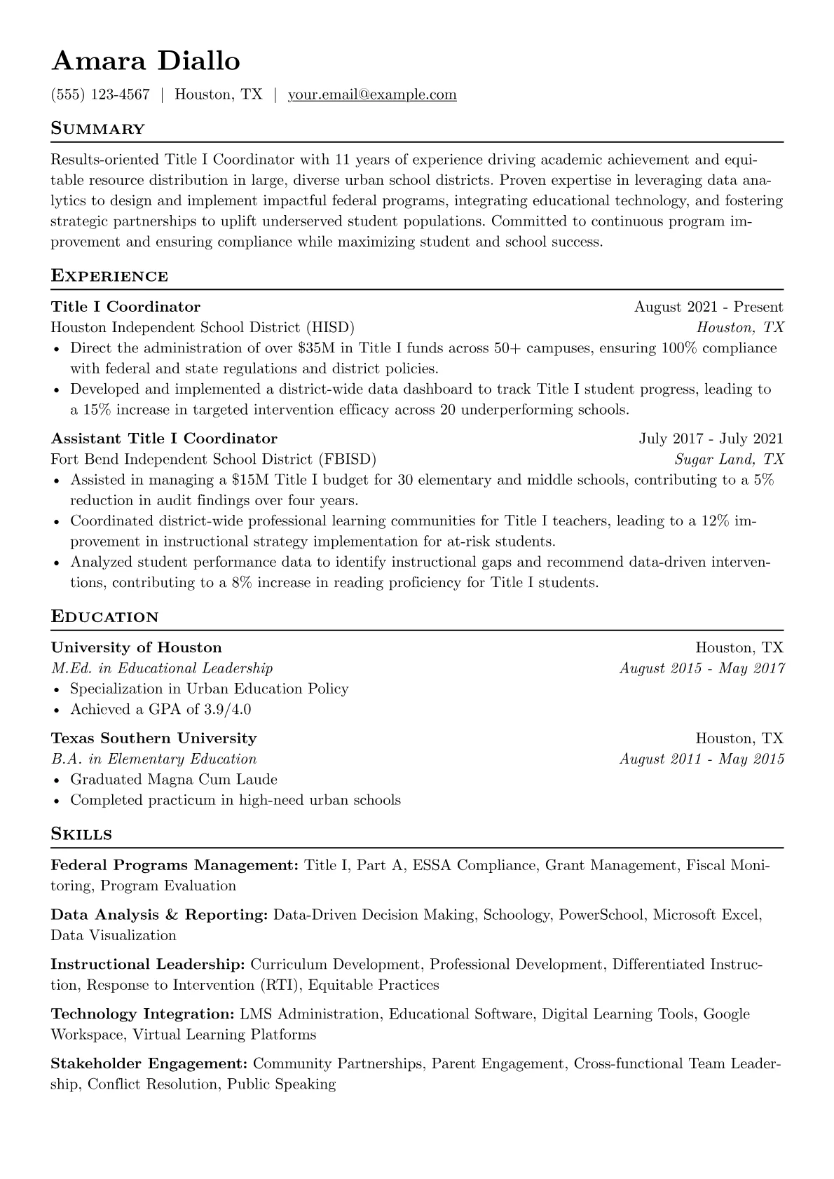 Title I Coordinator version - Page 1