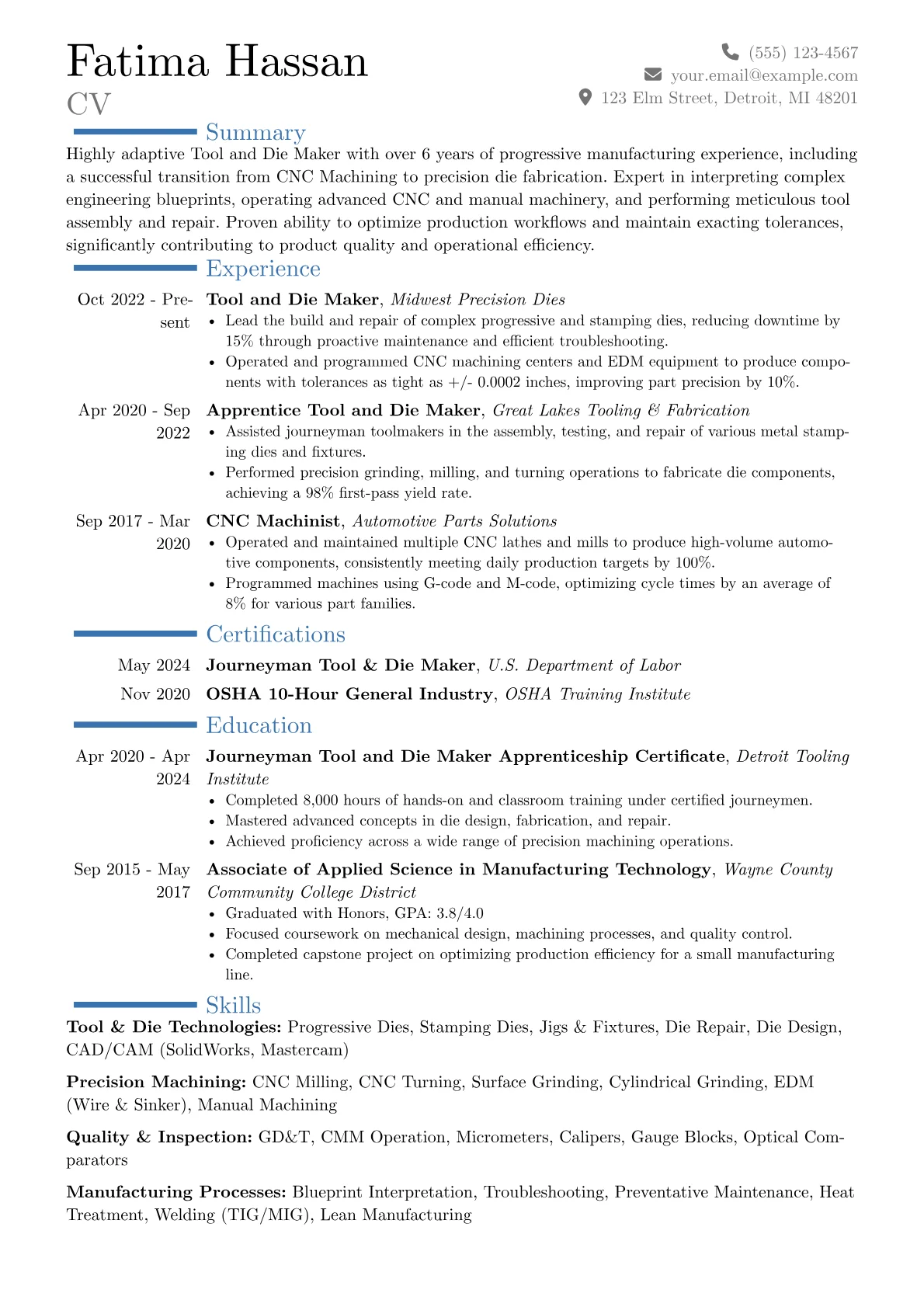 Career changer version - Page 1