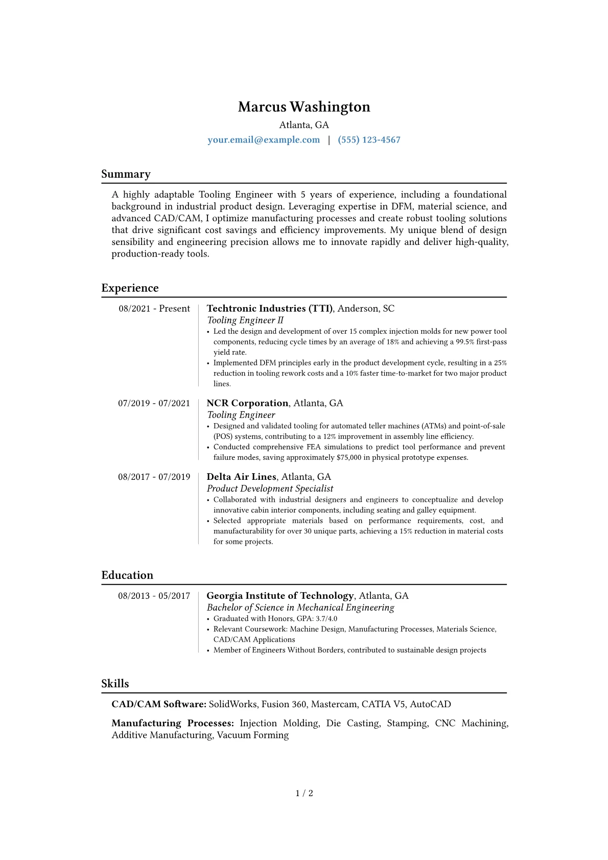 Career changer version - Page 1