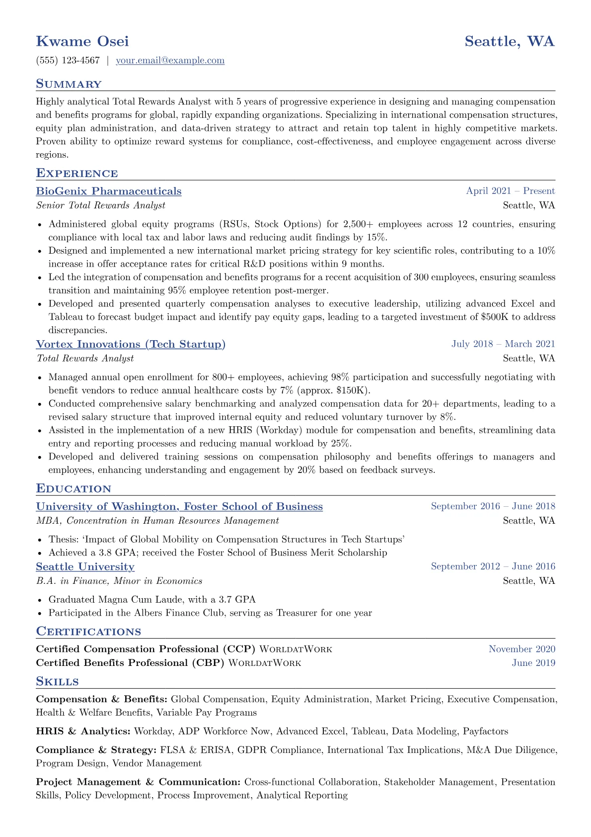 Global Total Rewards version - Page 1