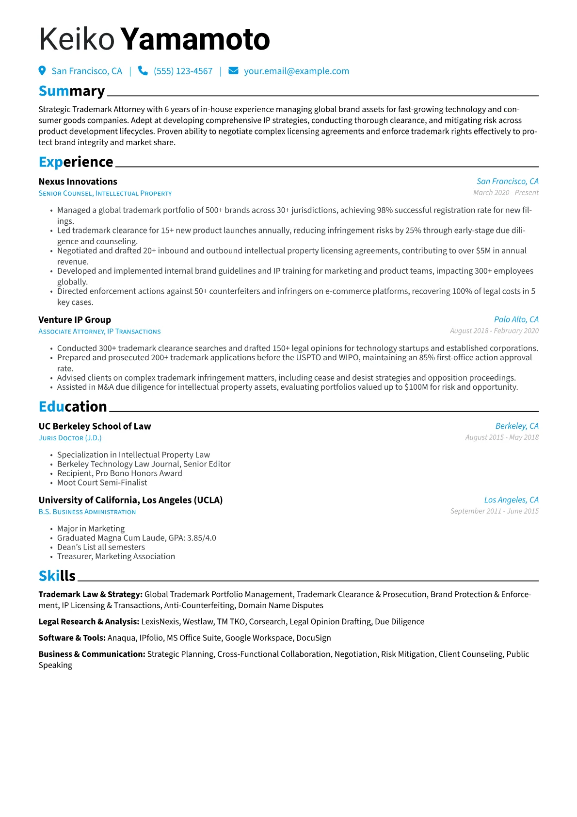 In-house Trademark version - Page 1