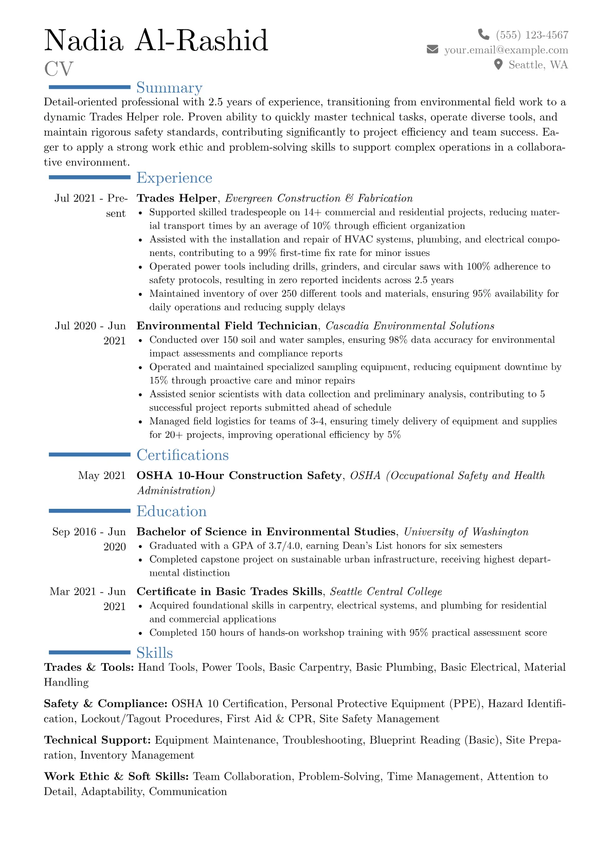 Career changer version - Page 1