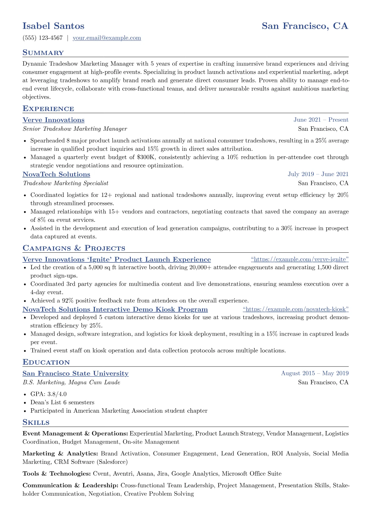 Consumer Experiential version - Page 1