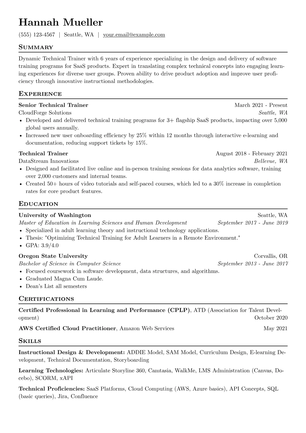 Technical SaaS Trainer version - Page 1