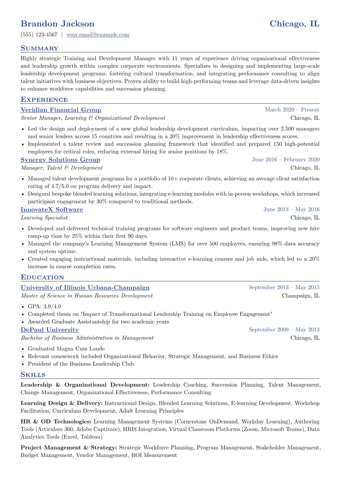 Leadership Development version - Page 1
