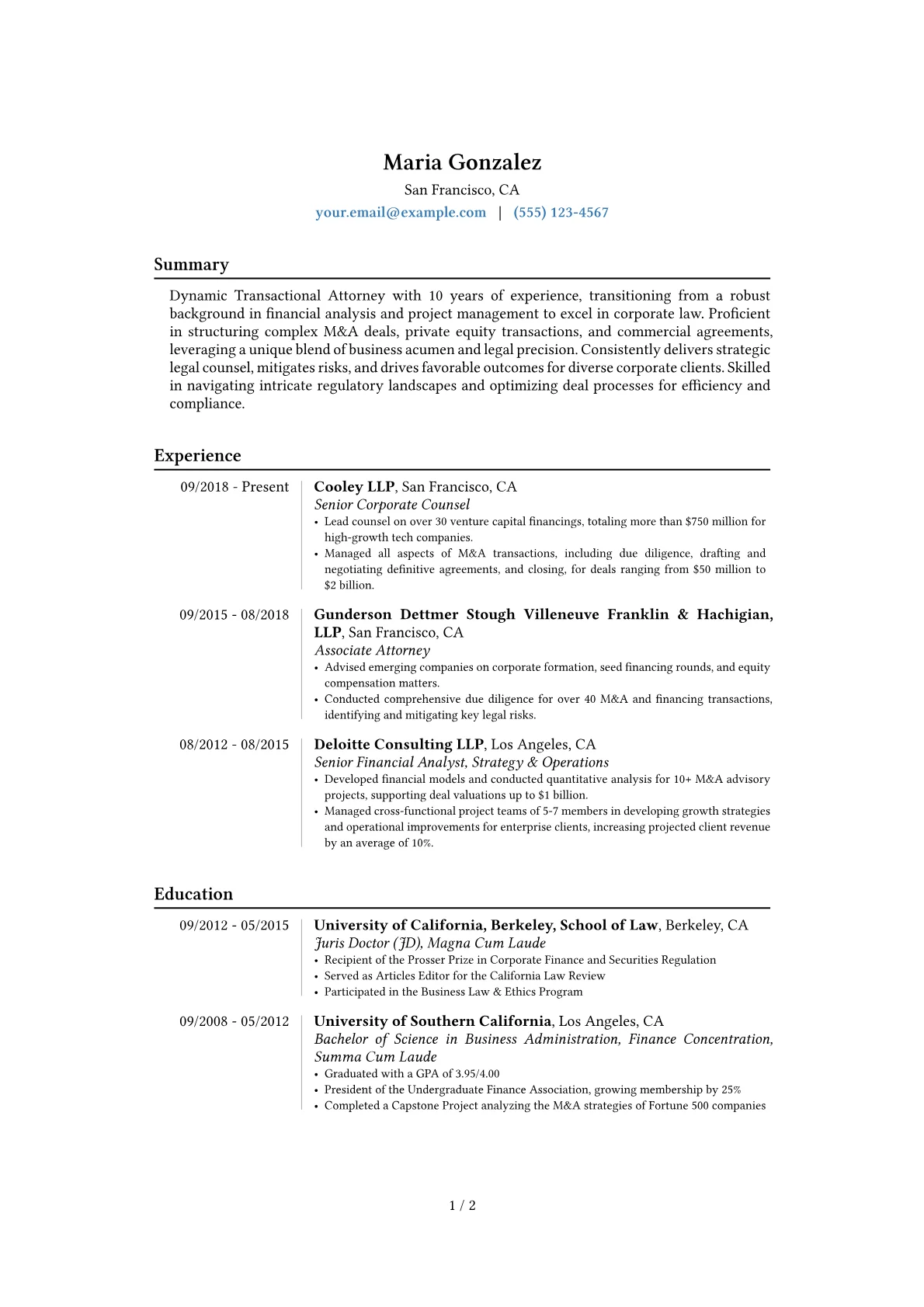 Career changer version - Page 1