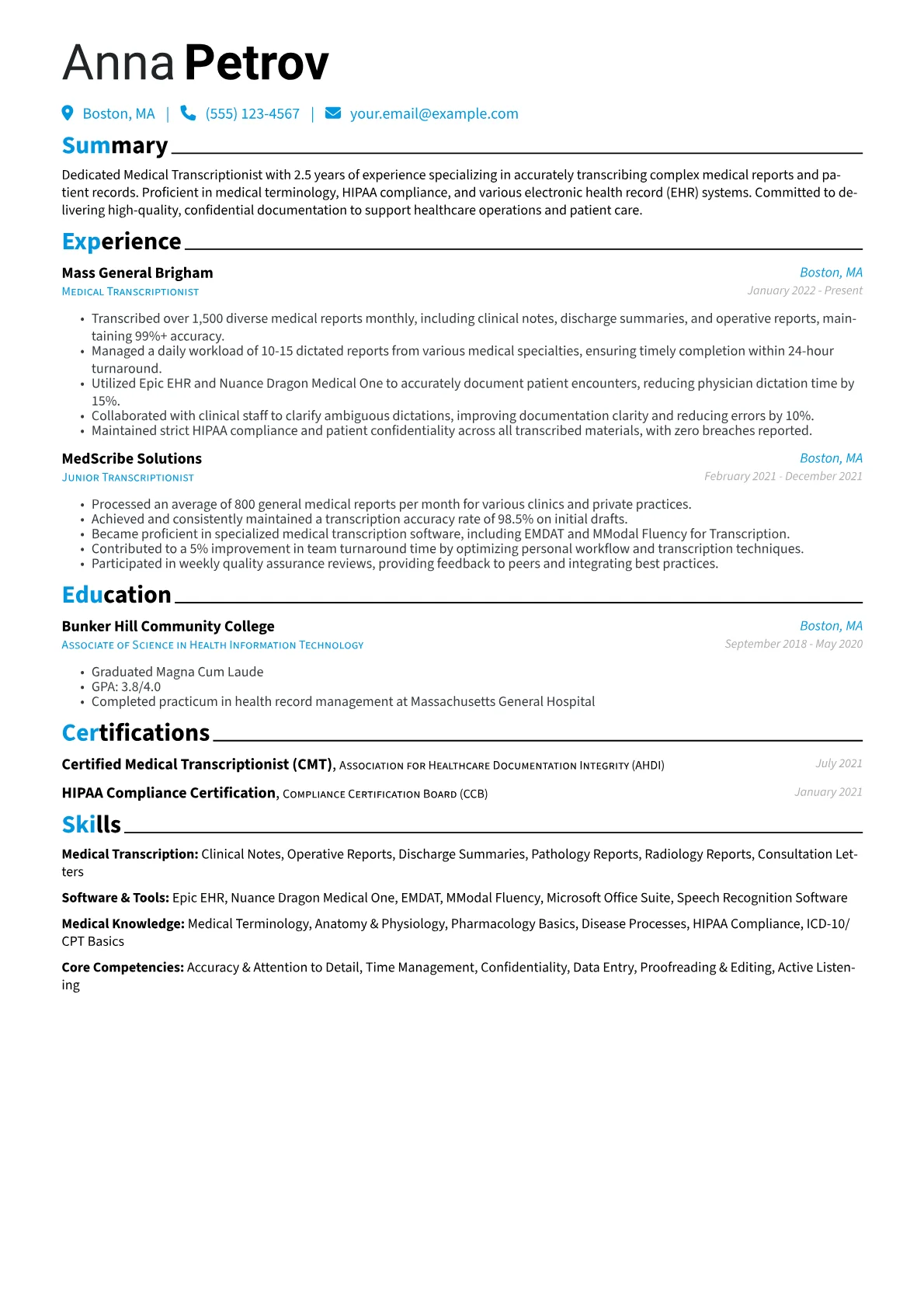 Medical version - Page 1