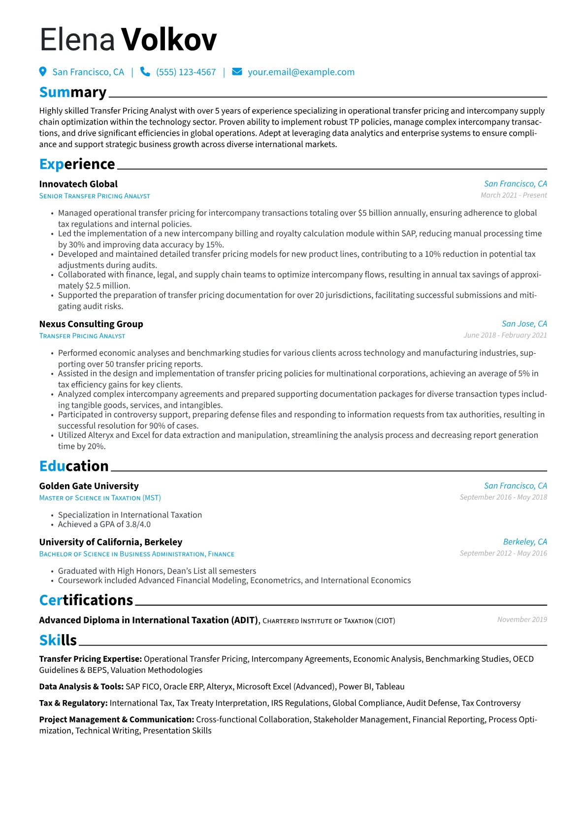 In-house Operational TP version - Page 1