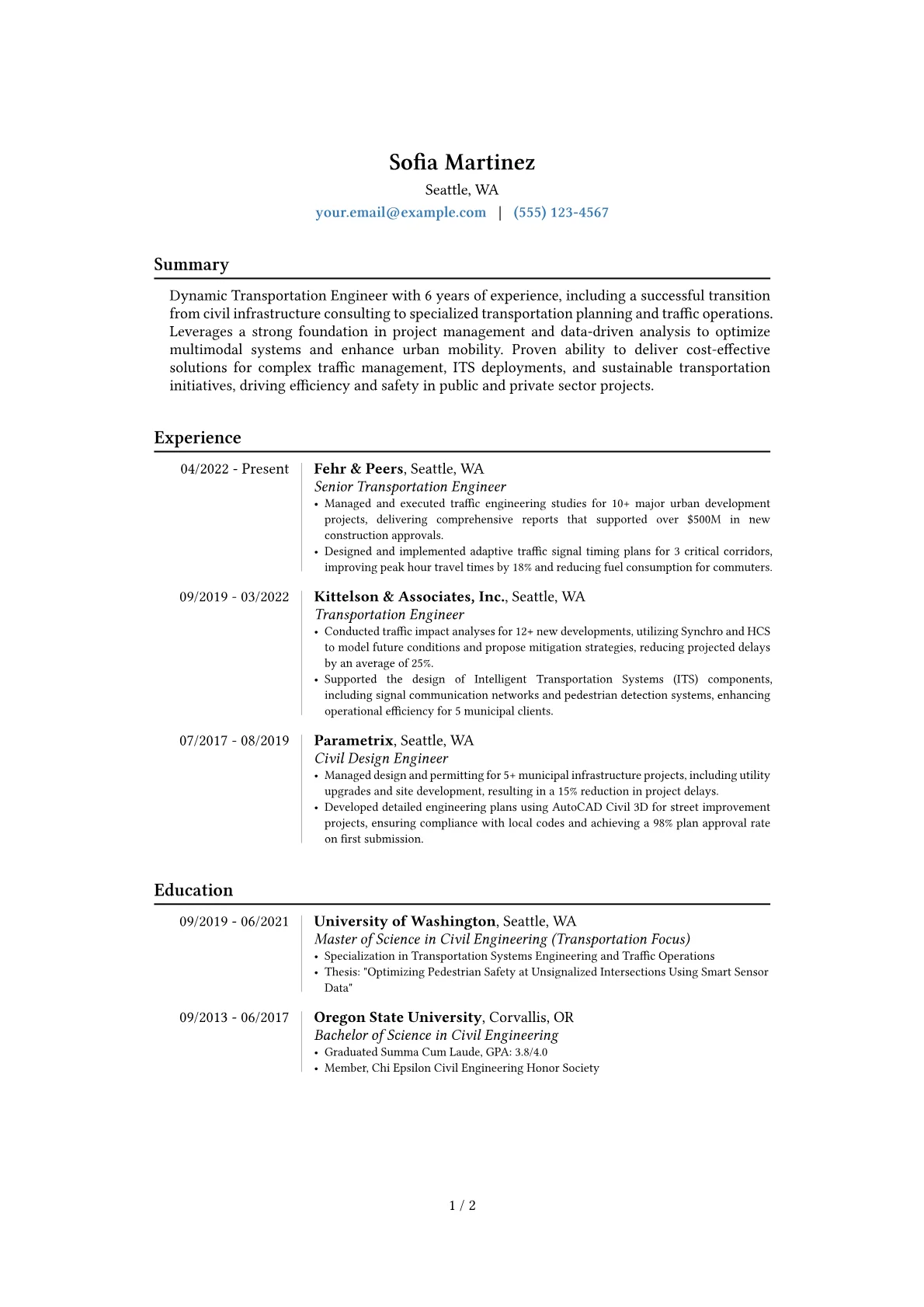 Career changer version - Page 1