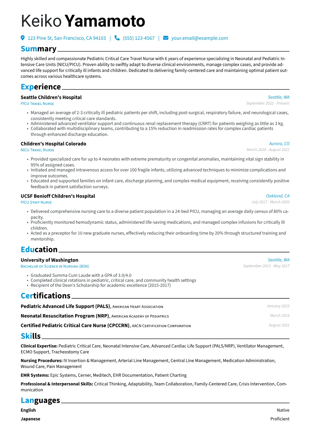 Clinical Expertise version - Page 1