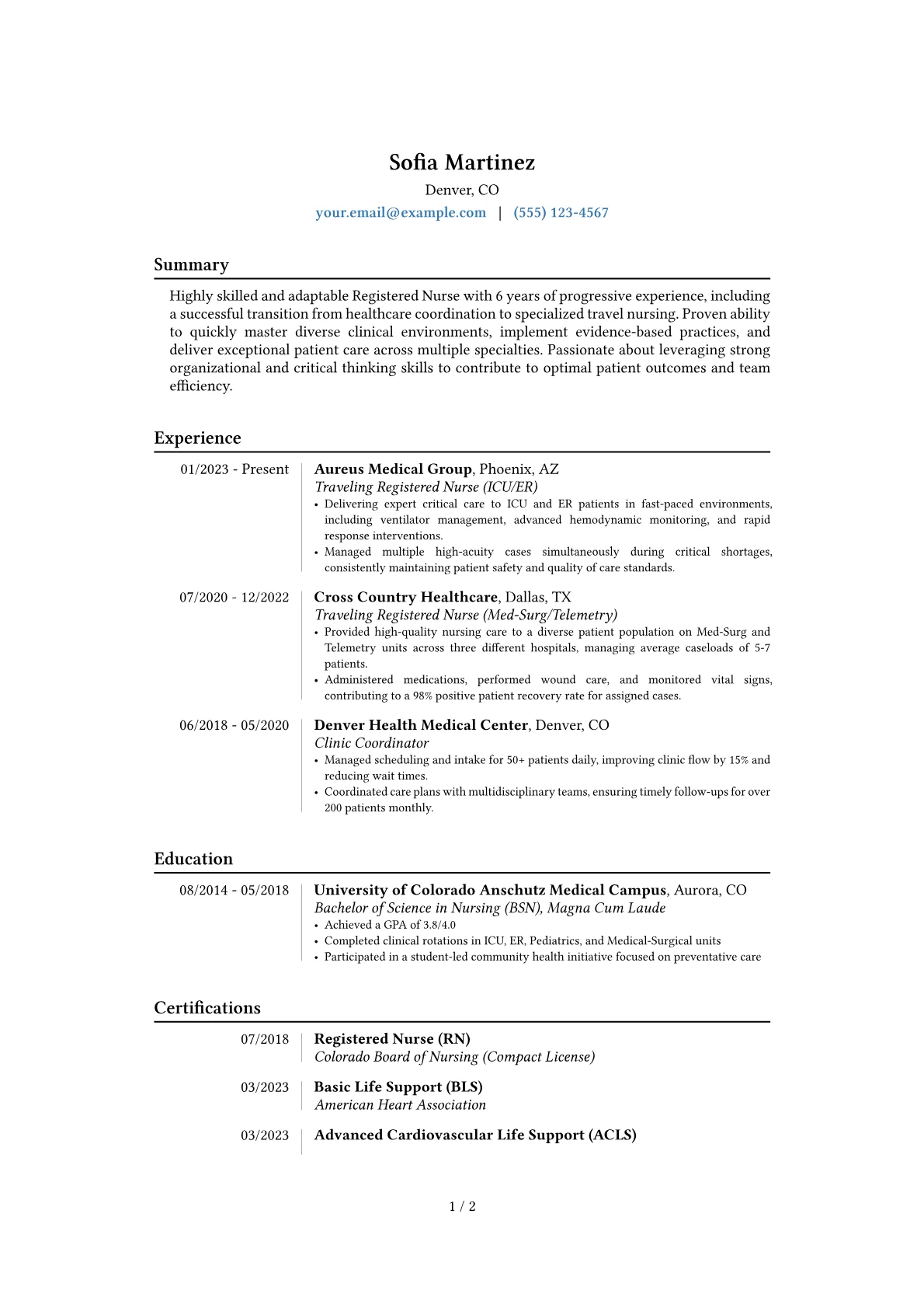 Career changer version - Page 1
