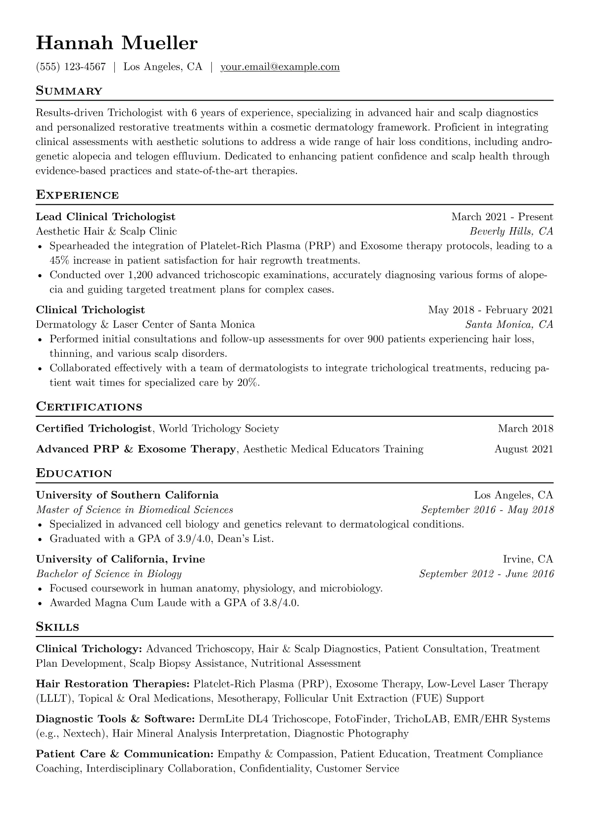 Trichologist version - Page 1