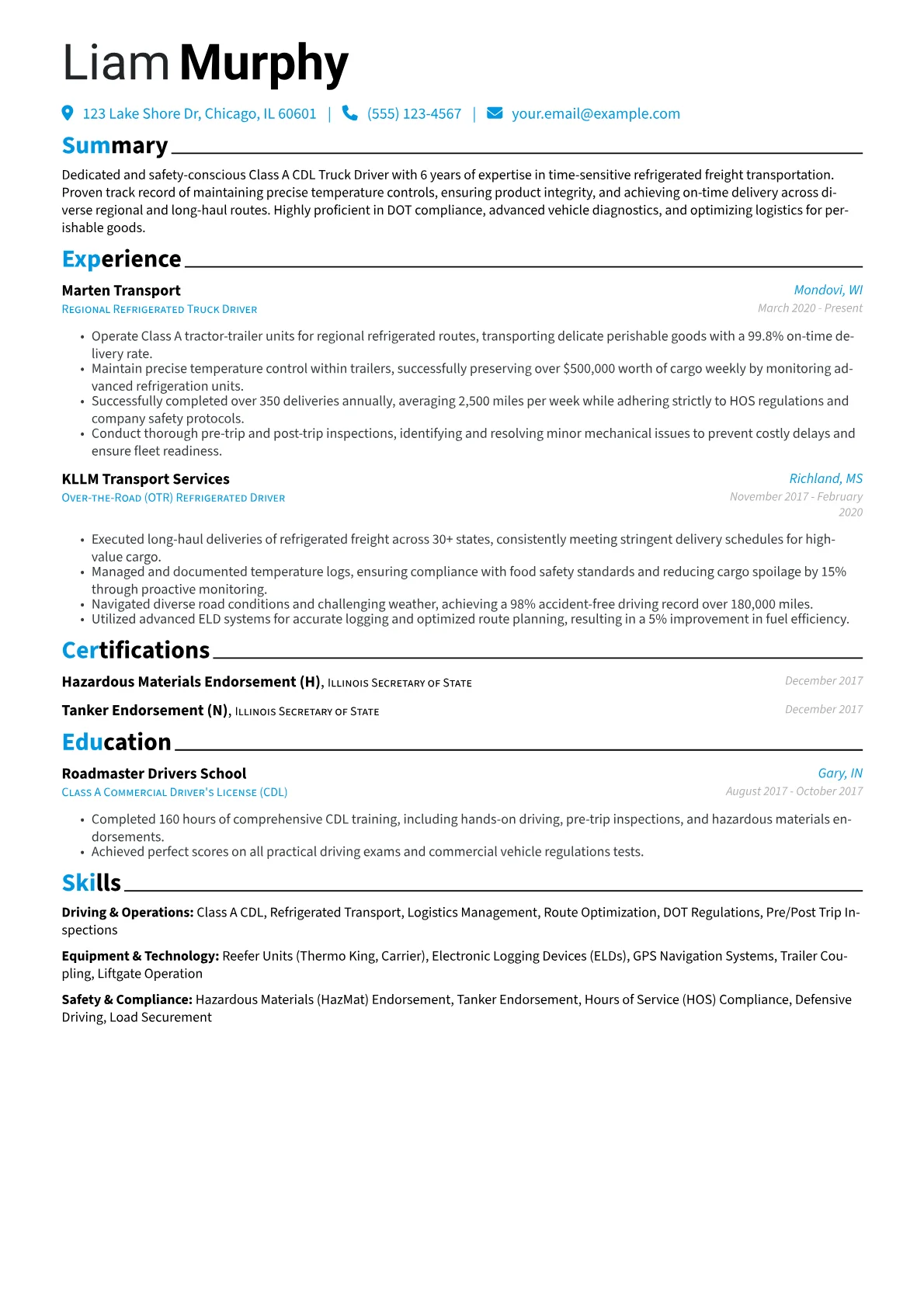 Refrigerated Transport version - Page 1