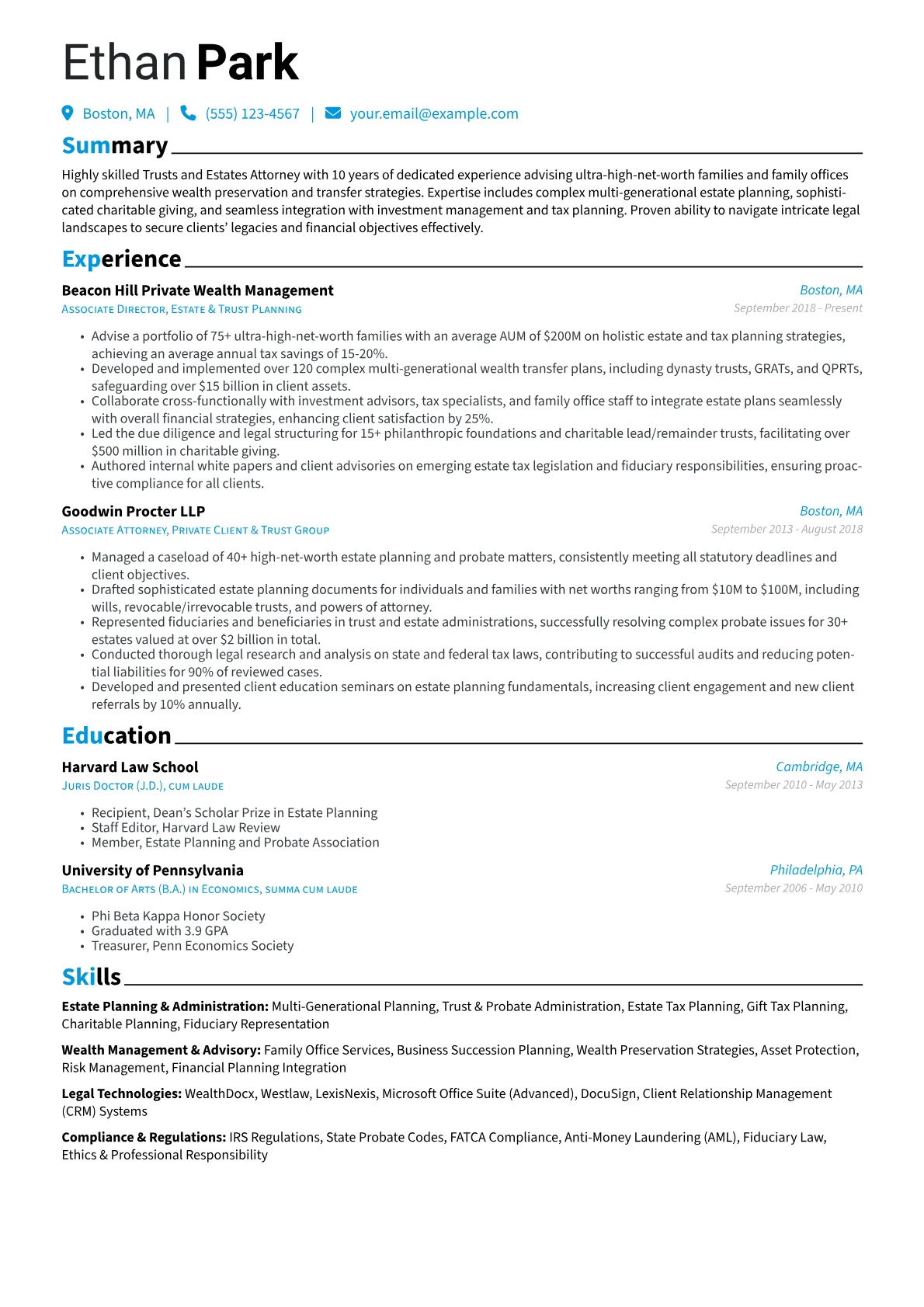 Trusts and Estates version - Page 1