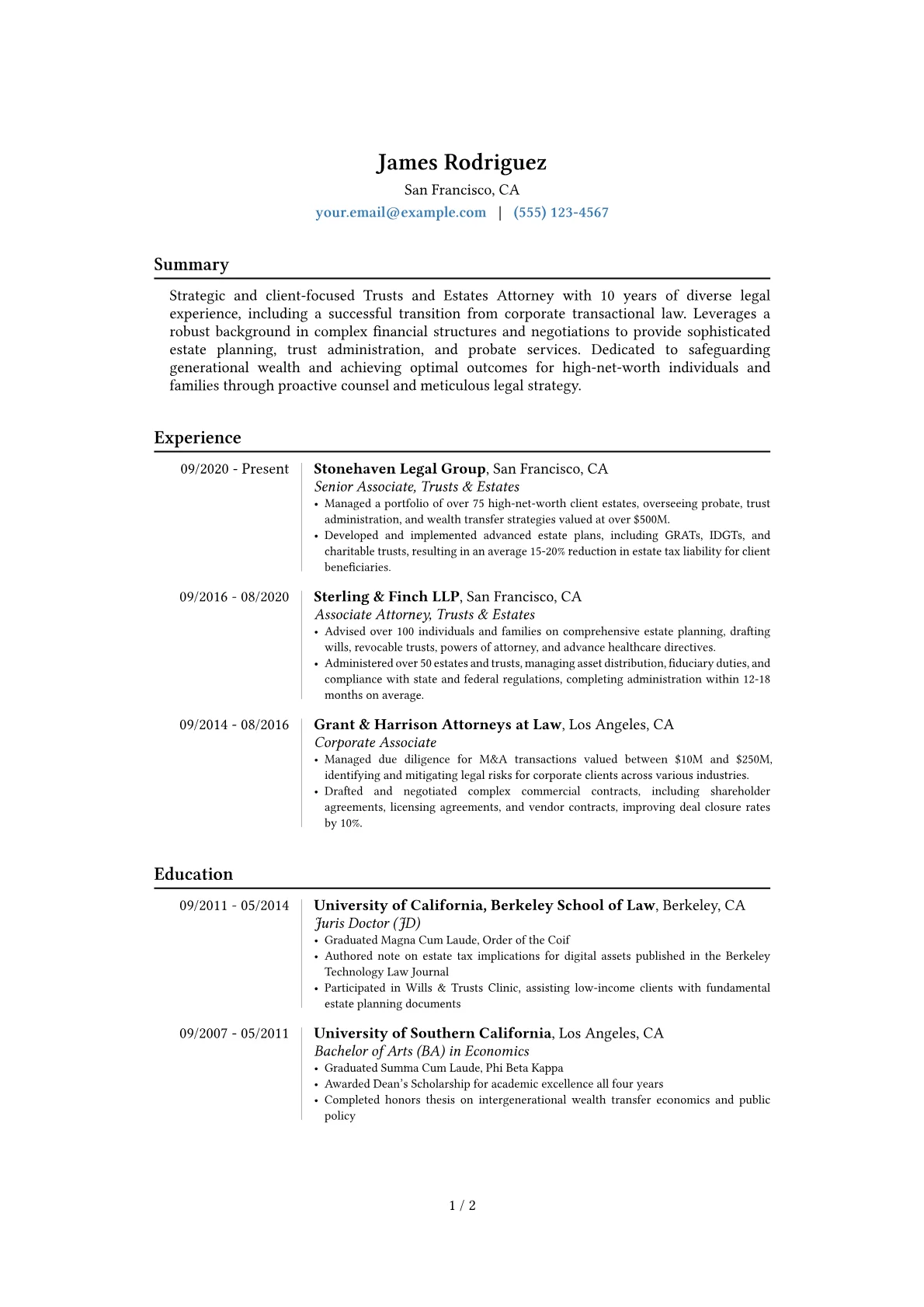 Career changer version - Page 1