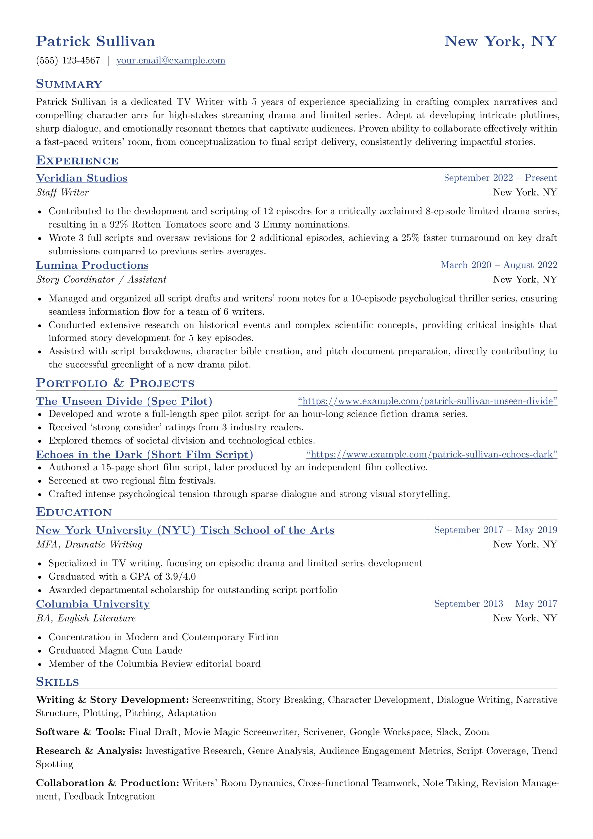 TV Writer - Streaming version - Page 1