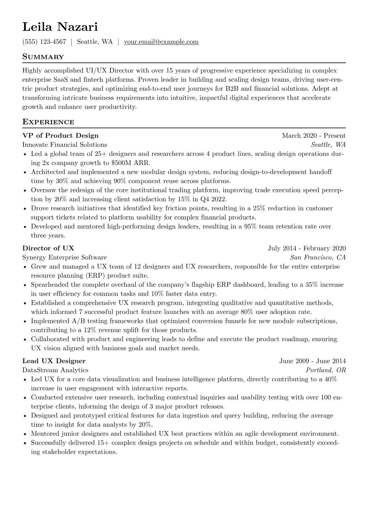 Enterprise SaaS version - Page 1