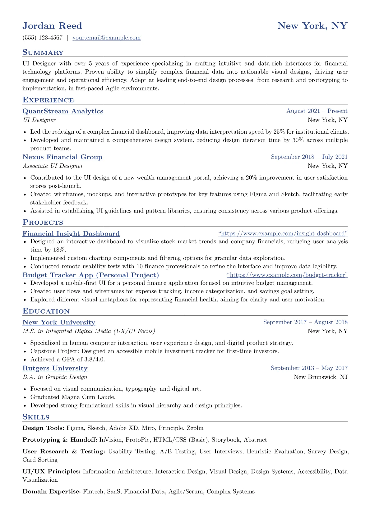 Fintech UI Designer version - Page 1