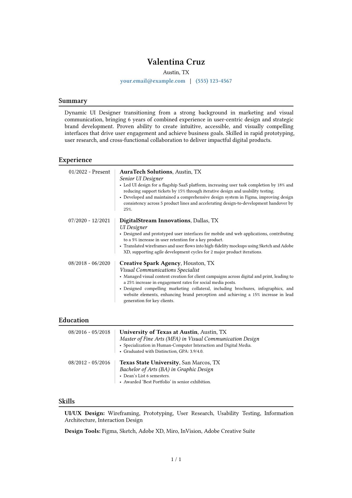 Career changer version - Page 1