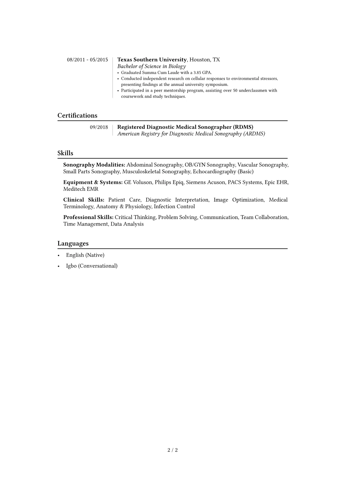 Career changer version - Page 2