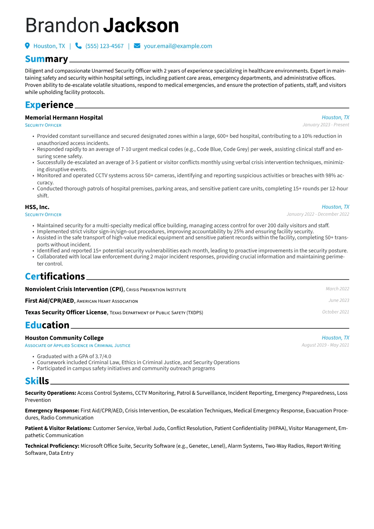 Healthcare Security version - Page 1