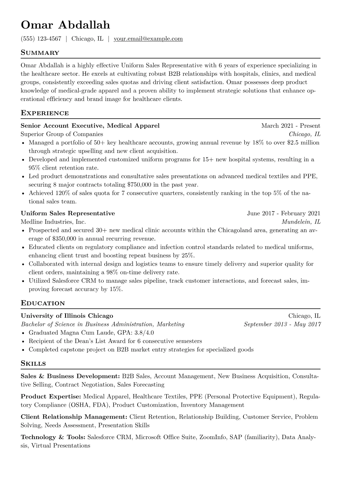 Healthcare Uniform version - Page 1